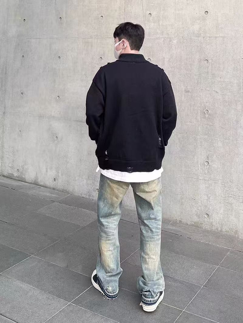Japanese Brand × Jean Vintage wash baggy micro flare jeans Size US 30 / EU 46 - 4 Thumbnail