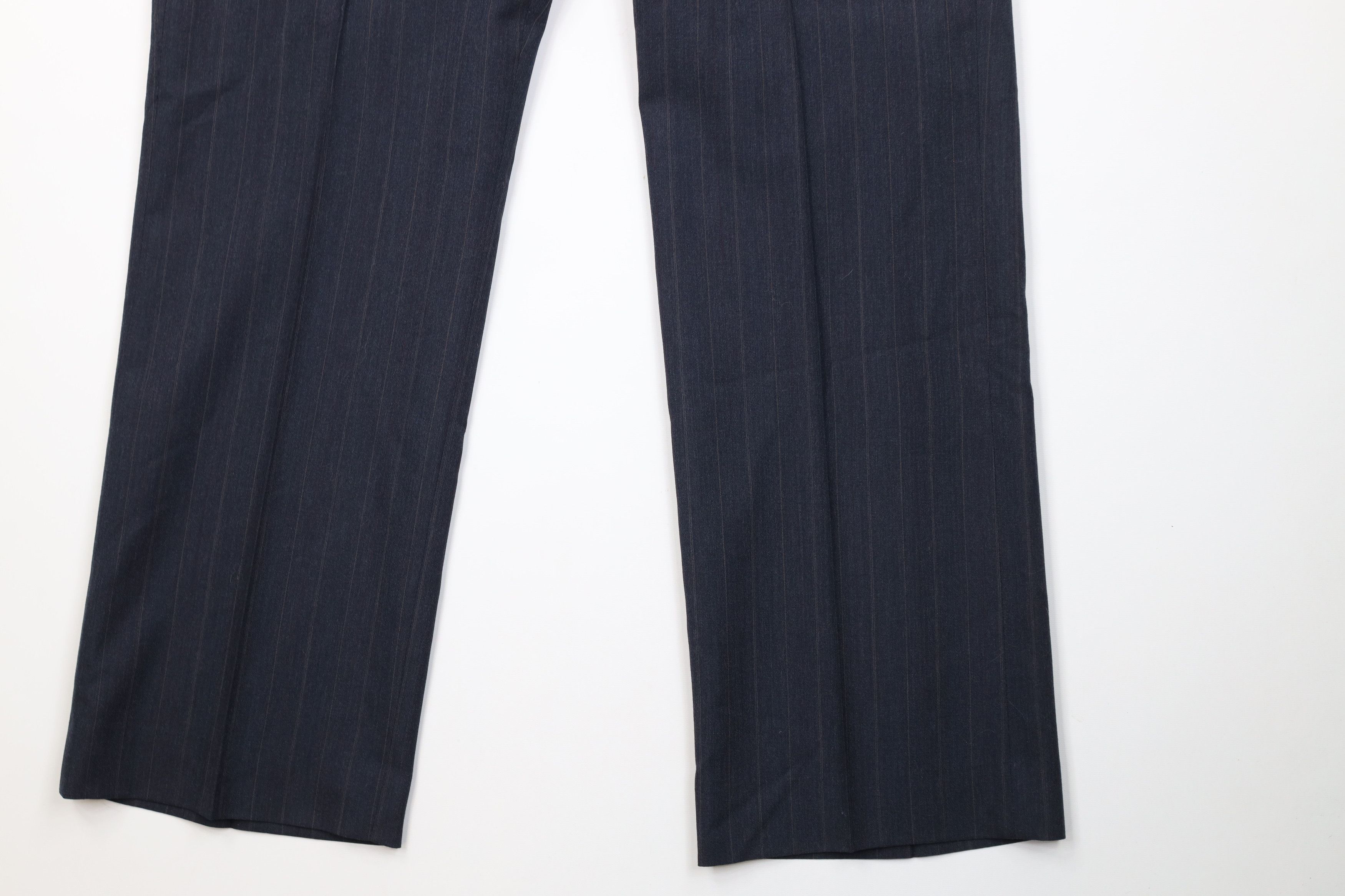 Vintage Vintage 70s Streetwear Pinstriped Wide Leg Chino Pants USA Size US 38 / EU 54 - 4 Thumbnail