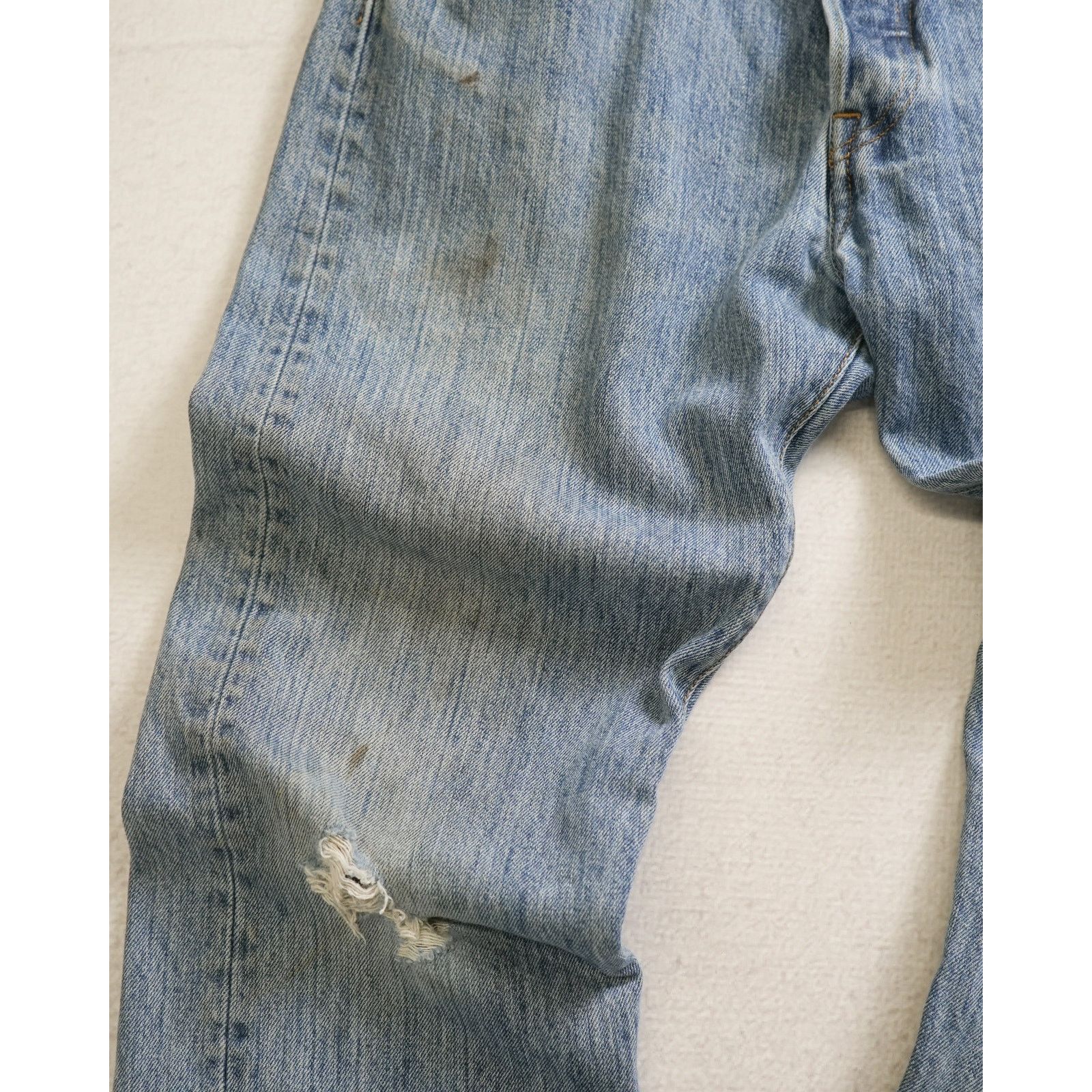 Levi's Vintage 00s Levis 501 Blue Womens Straight Leg Jeans - 34x32 Size 34" / US 12 / IT 48 - 3 Thumbnail