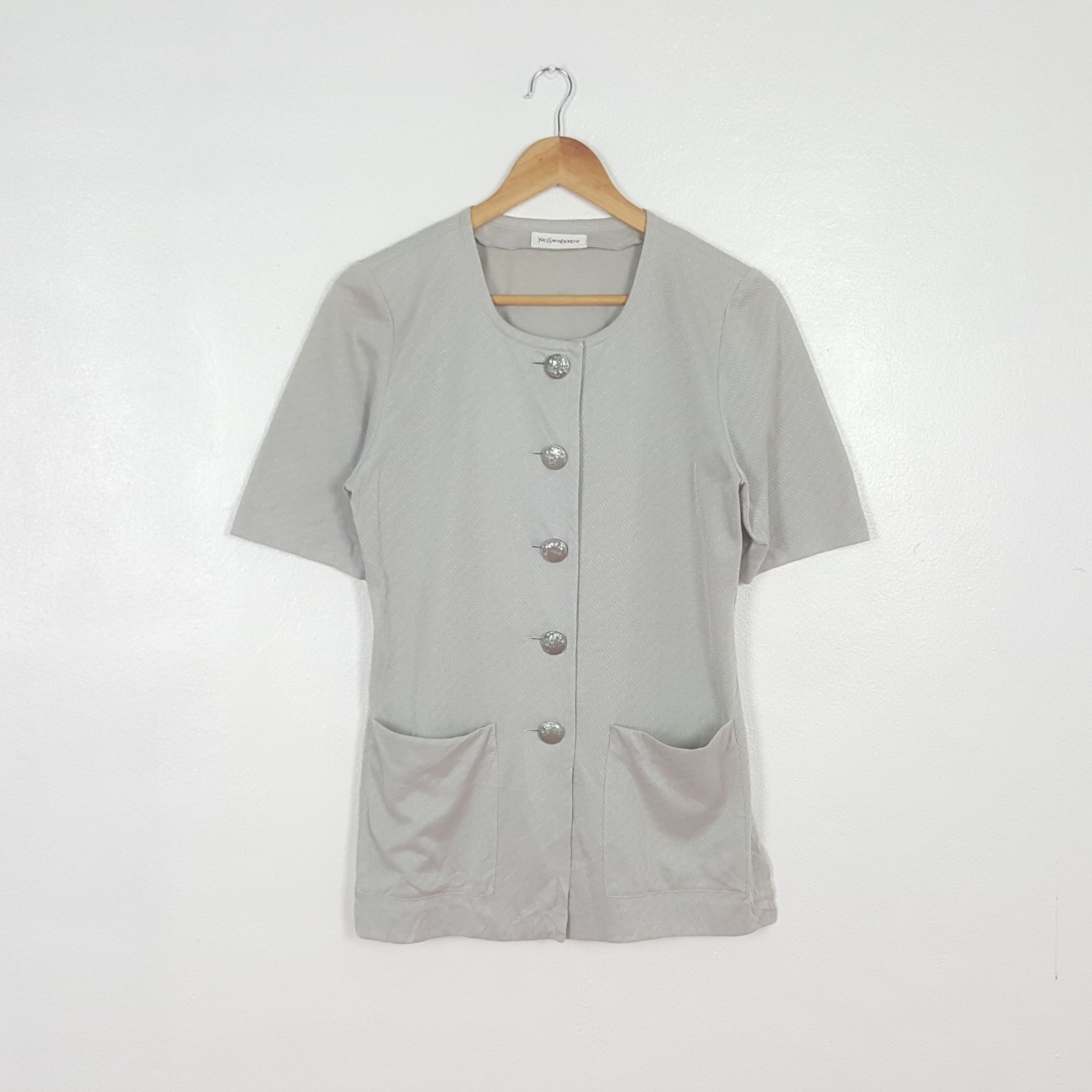 Yves Saint Laurent Vintage Yves Saint Laurent Button Up Shirt C312N11 Size M / US 6-8 / IT 42-44 - 1 Thumbnail