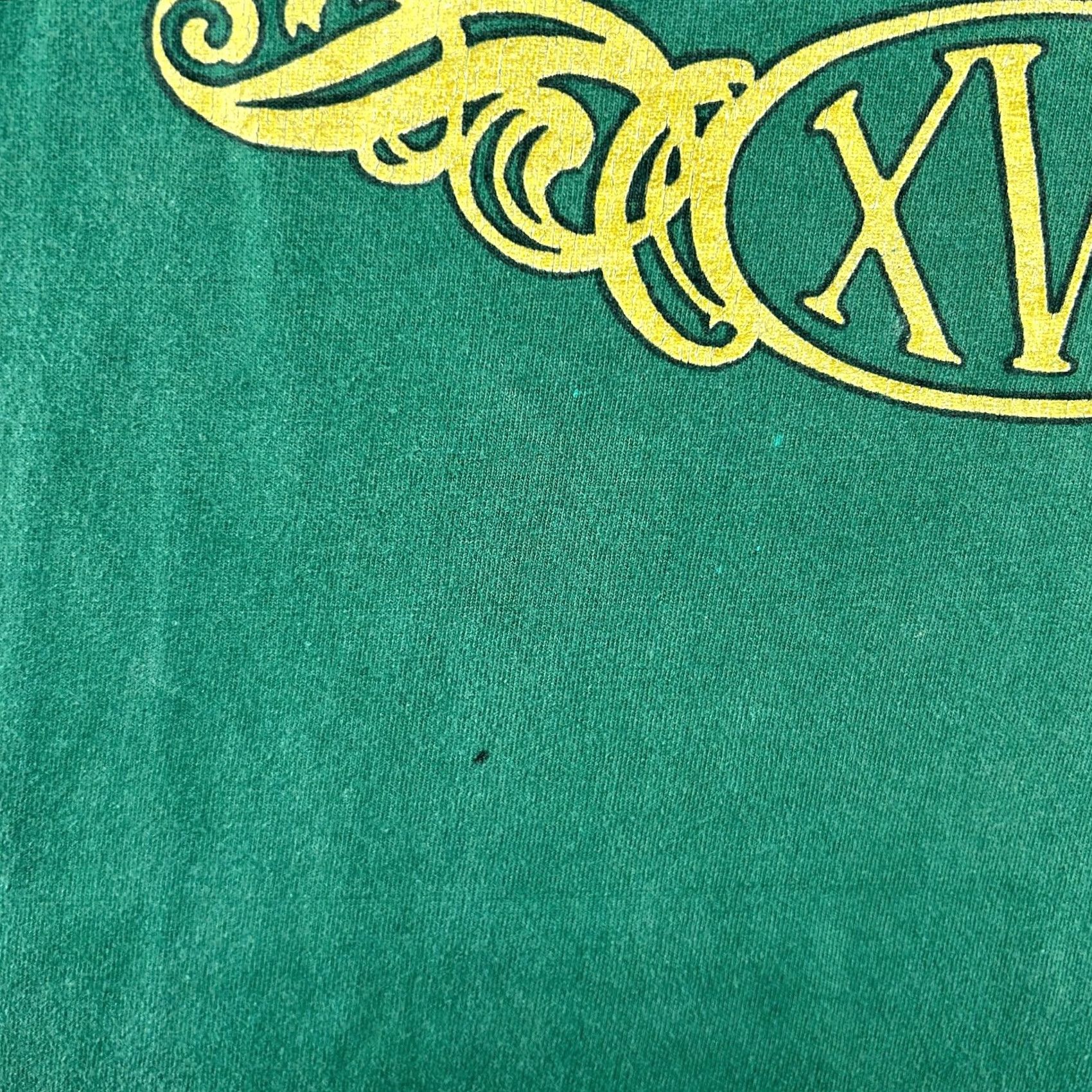 Hanes VINTAGE Apker Affair XVII Shirt Mens L Green Cotton Bentley Single Stitch 90s Hanes T-Shirt Crew Neck Short Sleeve Size US L / EU 52-54 / 3 - 2 Thumbnail