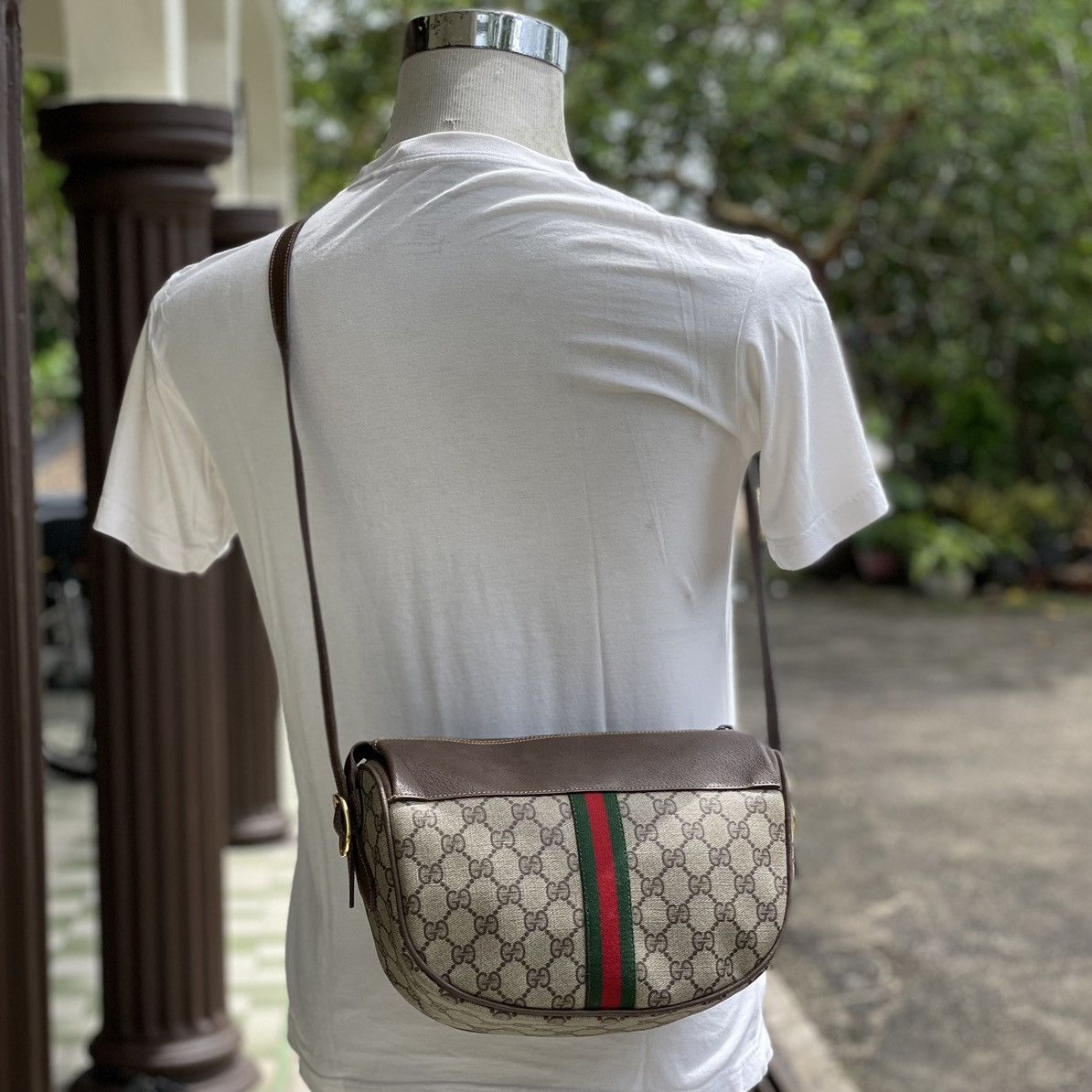 Gucci × Vintage 🔥 Vintage Gucci Sherry Line GG Shoulder Bag Size ONE SIZE - 5 Thumbnail