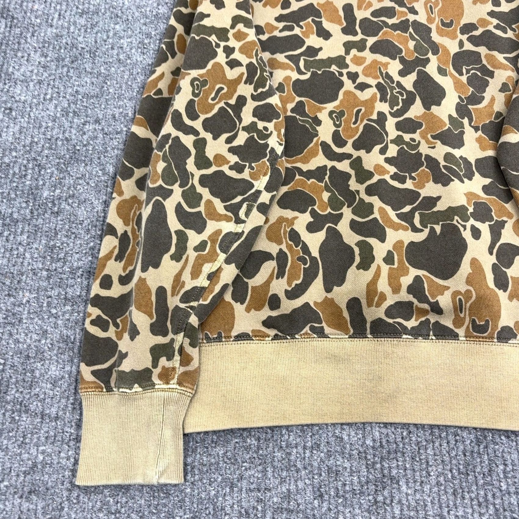 Wallace & Barnes Wallace & Barnes Hoodie Mens M Brown Camo Duck Hunter Gorpcore Pullover Sweatshirt Long Sleeve Size US M / EU 48-50 / 2 - 6 Thumbnail