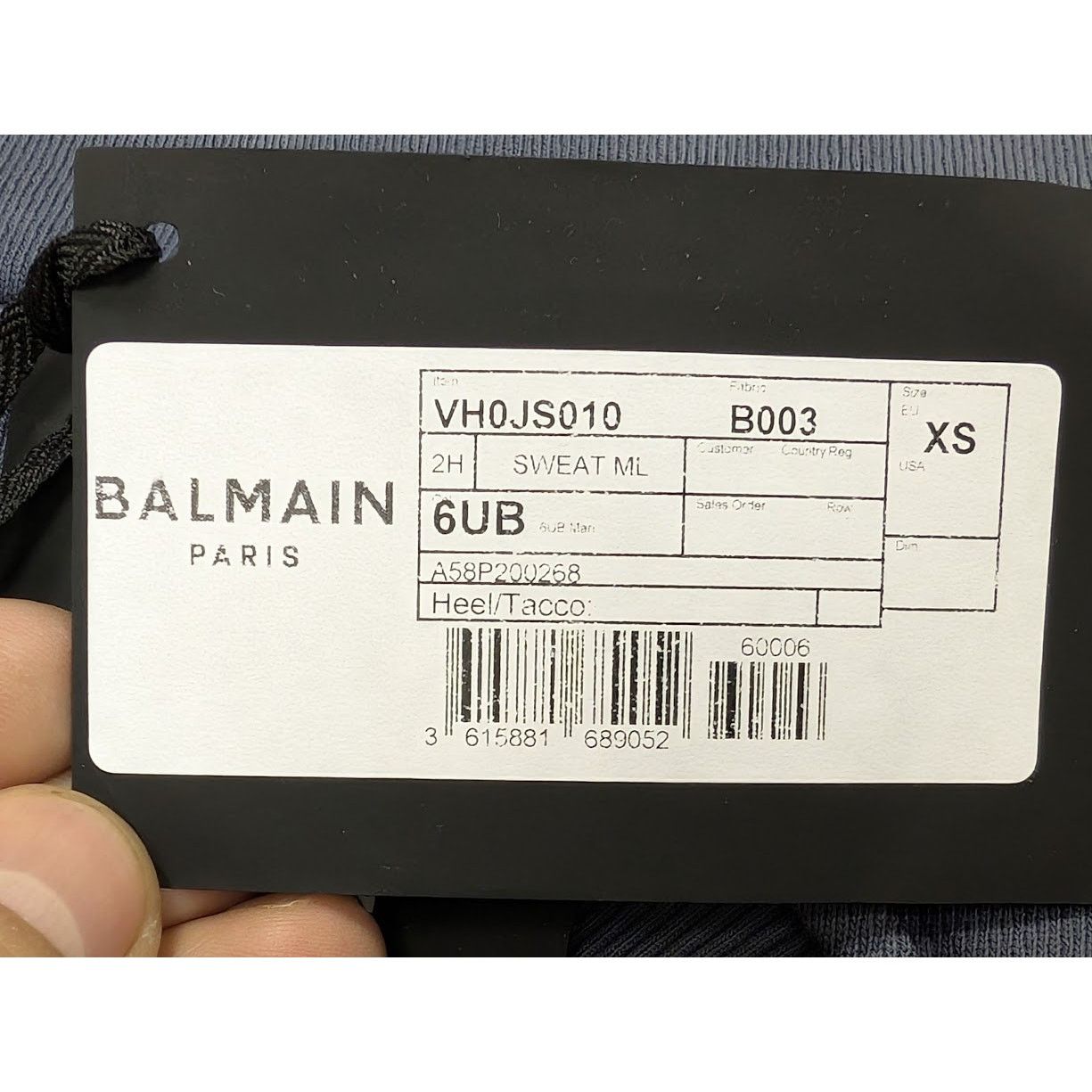 Balmain o1rshd1 Sweater in Marine Size US XS / EU 42 / 0 - 18 Thumbnail