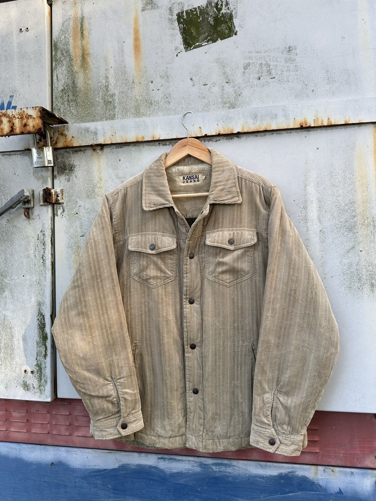 Kansai Yamamoto 👹Kansai Yamamoto Brown Corduroy Fleece Lined Jacket Size US L / EU 52-54 / 3 - 3 Thumbnail