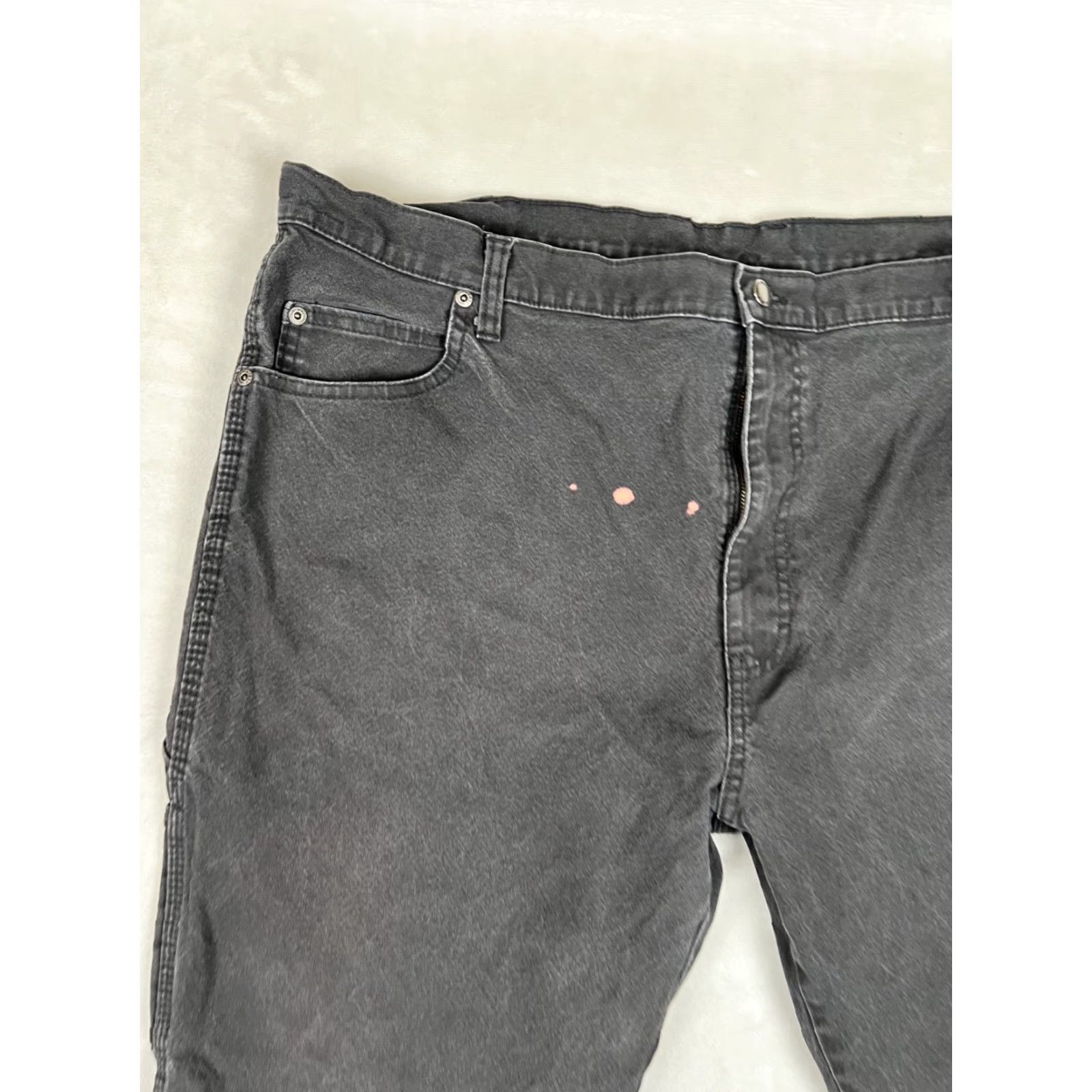 Dickies Dickies Pants Mens 42x30 Black Workwear Utility Carpenter Grunge Stain Faded VTG Size US 42 / EU 58 - 4 Thumbnail