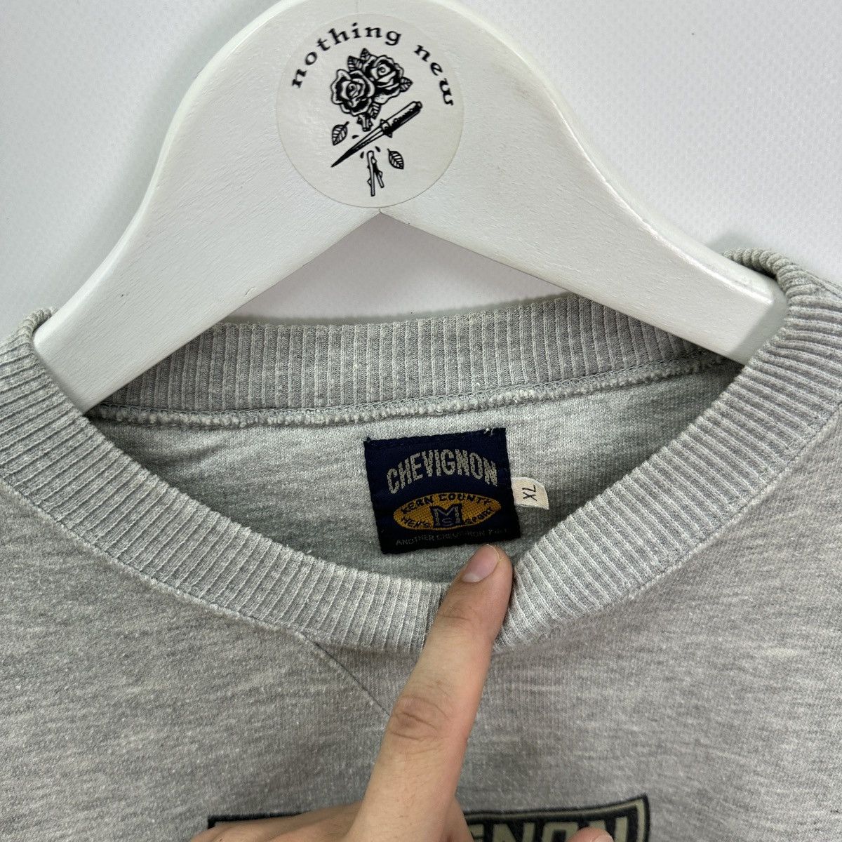 Chevignon Vintage 90s Chevignon Cleveland SanDiego original sweatshirt Size US XL / EU 56 / 4 - 7 Thumbnail