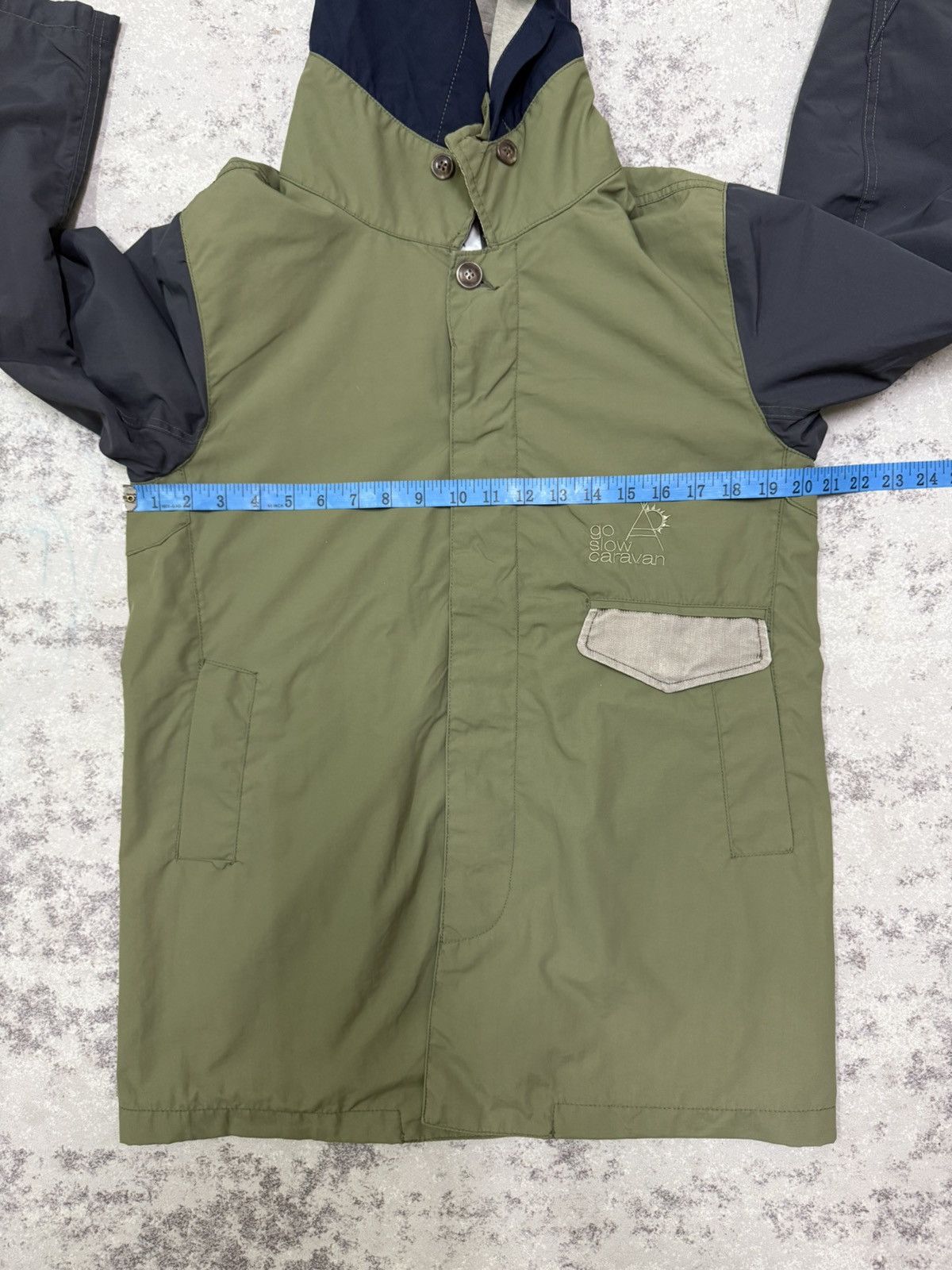 go slow caravan Go Slow Caravan Button Up Windbreaker Jacket Hoodie Size US S / EU 44-46 / 1 - 17 Thumbnail