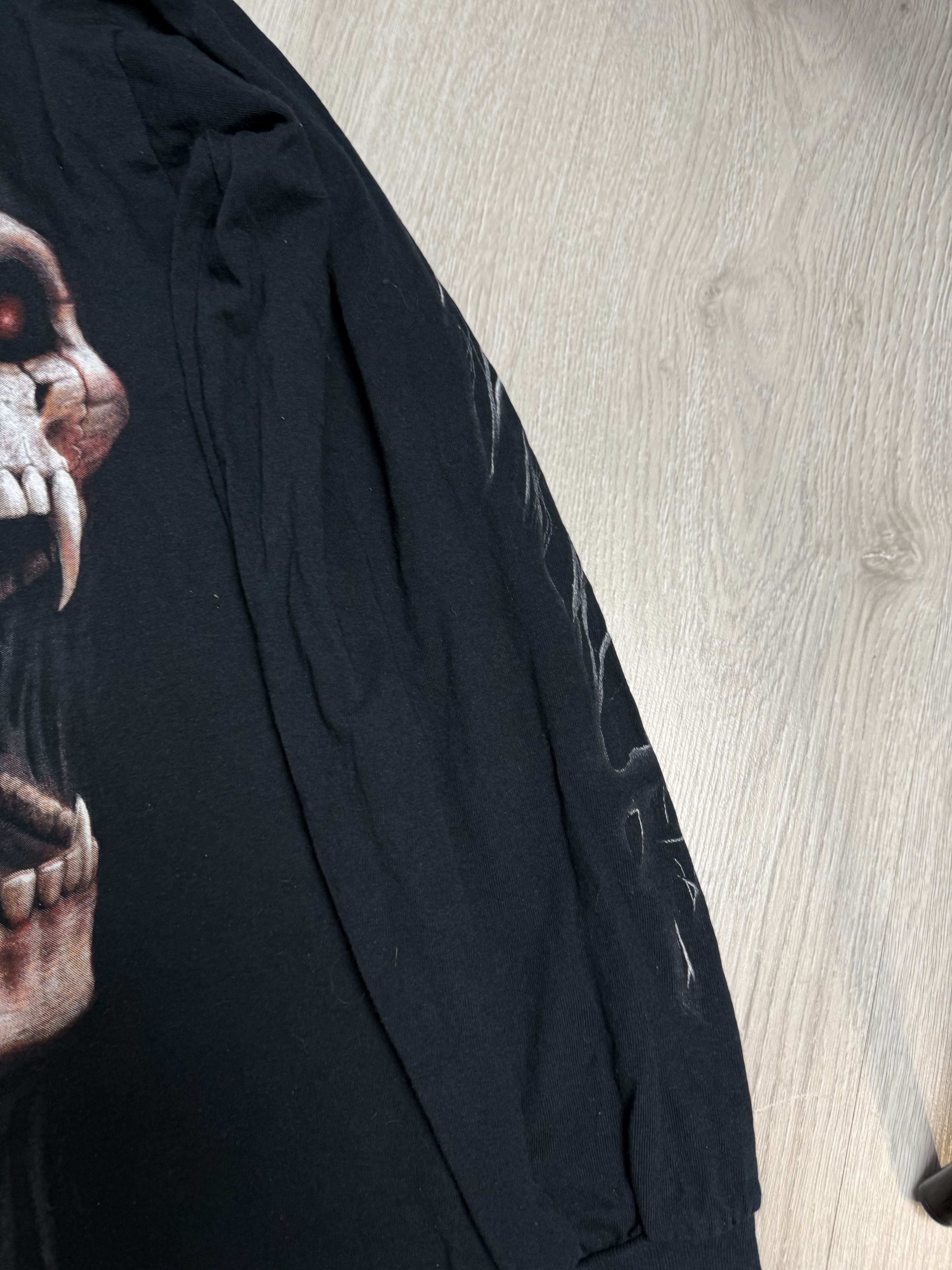 Band Tees × Japanese Brand Vintage Y2K Spiral Scream Skull Horror Rock Tee Shirt Size US L / EU 52-54 / 3 - 4 Thumbnail