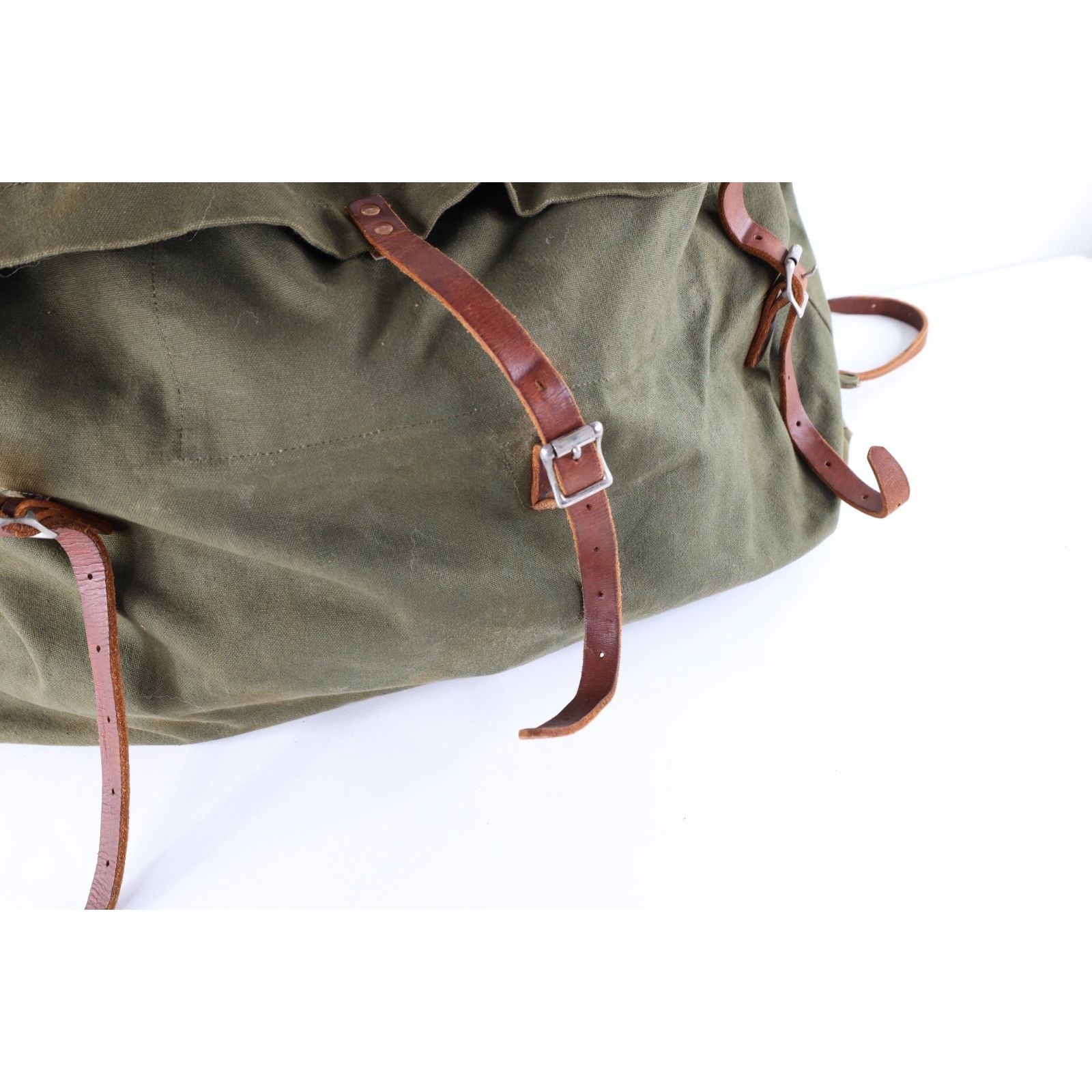 Duluth Pack Vintage Duluth Pack Heavy Canvas Leather Safford Pack Bag Size ONE SIZE - 4 Thumbnail