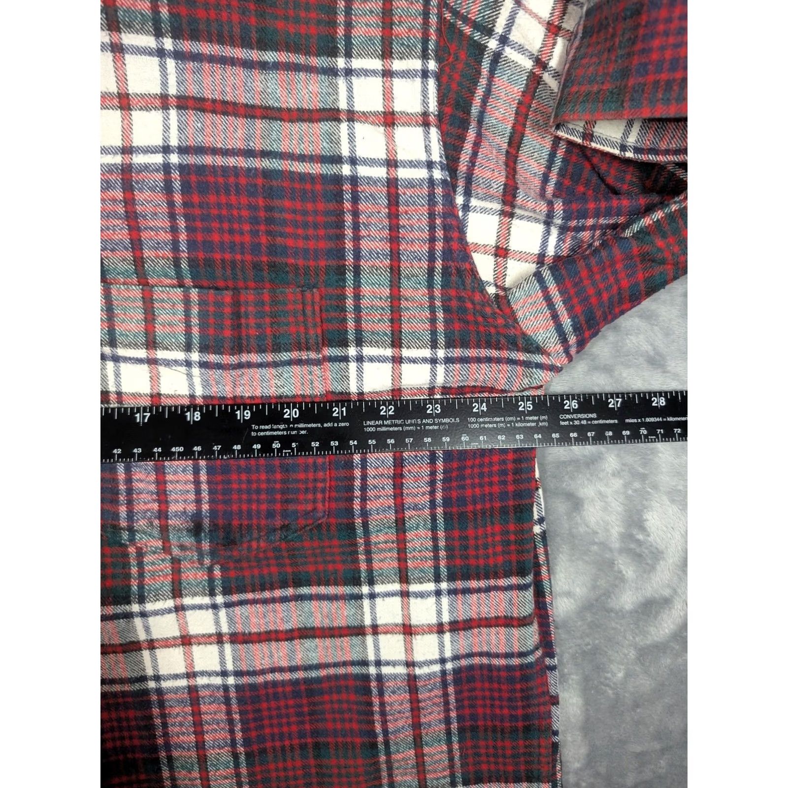J.Crew VINTAGE J.CREW Oarsmen Flannel Shirt Mens XL Red Green Plaid Long Sleeve Button Up Size US XL / EU 56 / 4 - 3 Thumbnail