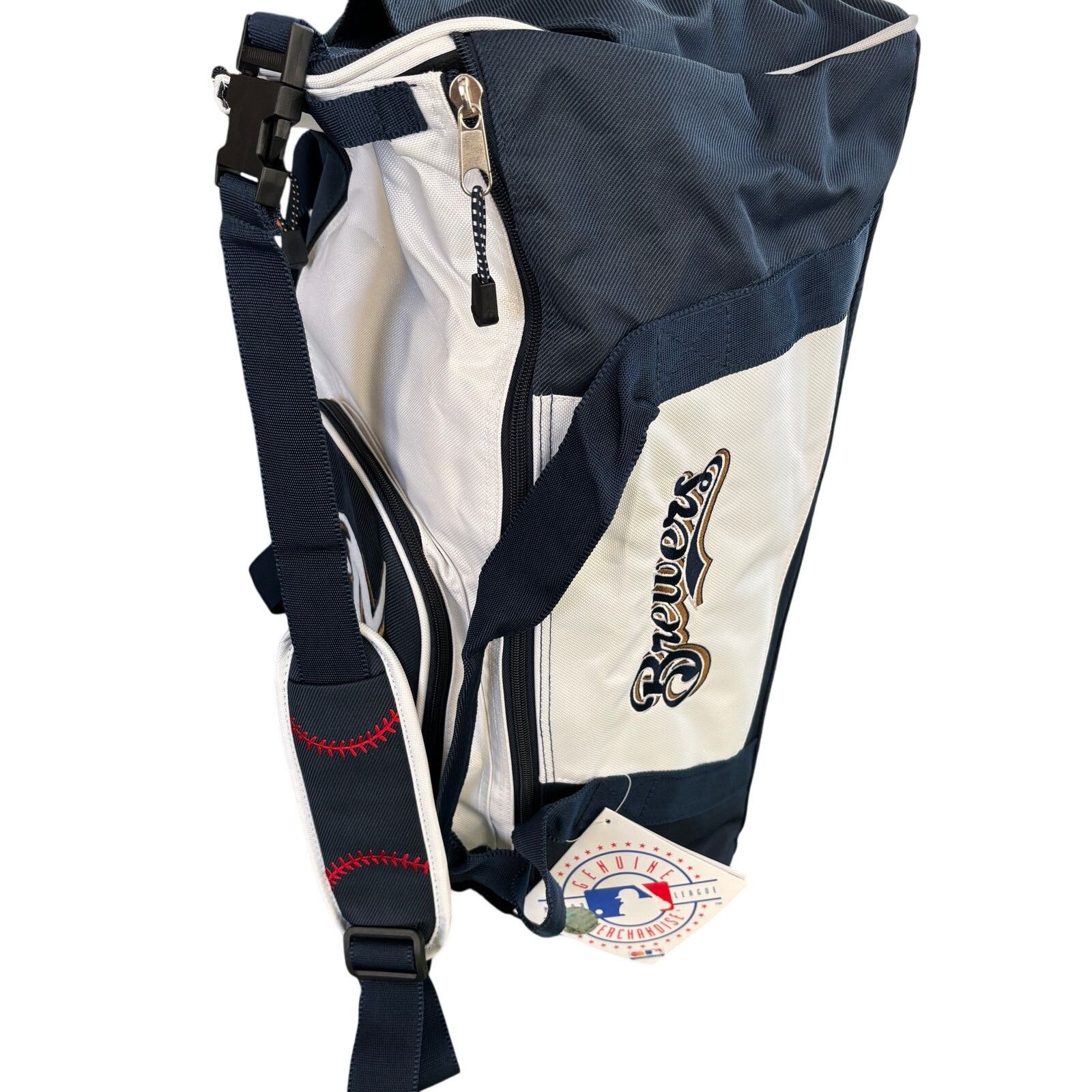 MLB × Vintage Deadstock NWT Vintage 1990s Milwaukee Brewers MLB Duffel Bag Size ONE SIZE - 6 Thumbnail
