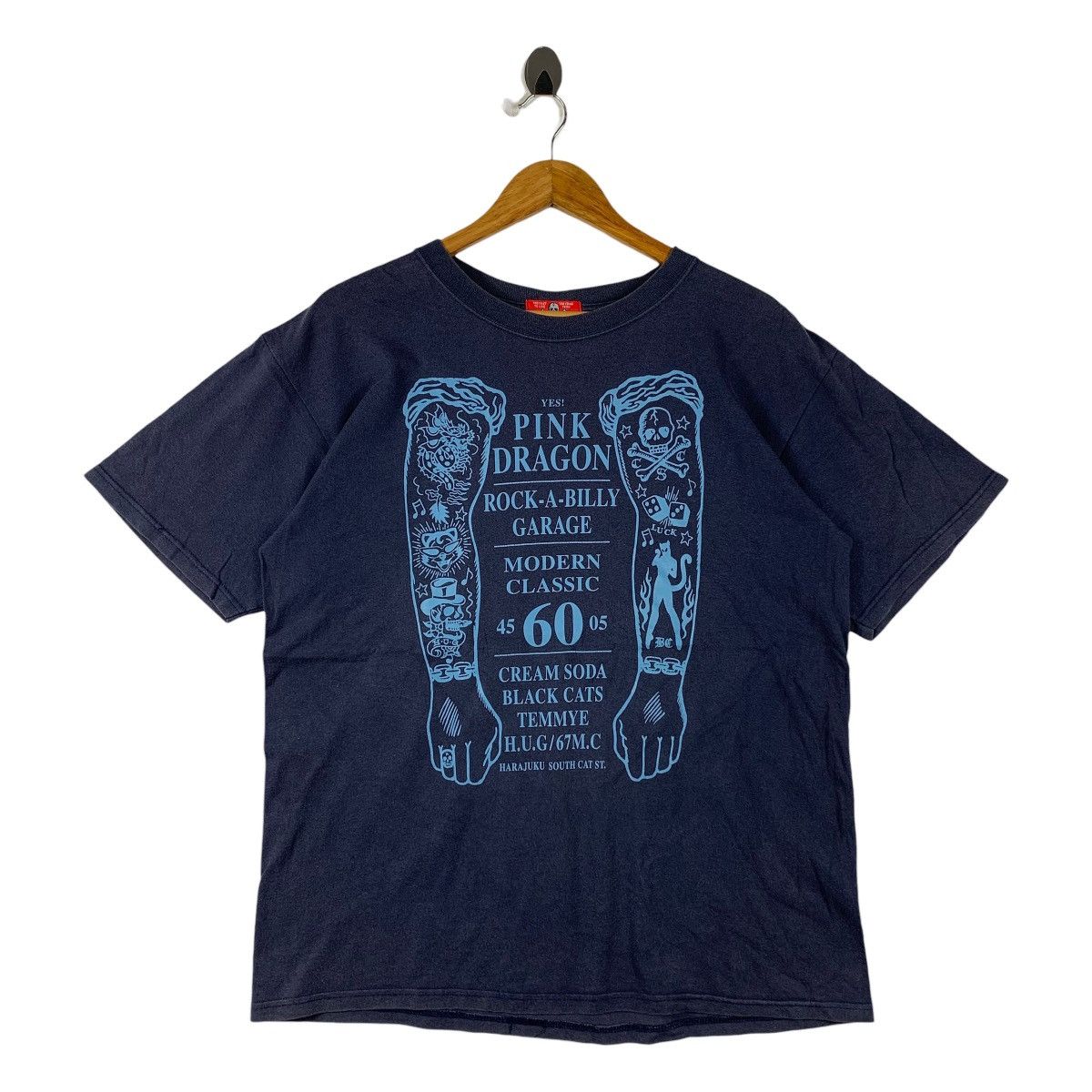 Other Vintage CREAM SODA pink dragon spellout big printed tee Size US L / EU 52-54 / 3 - 1 Thumbnail