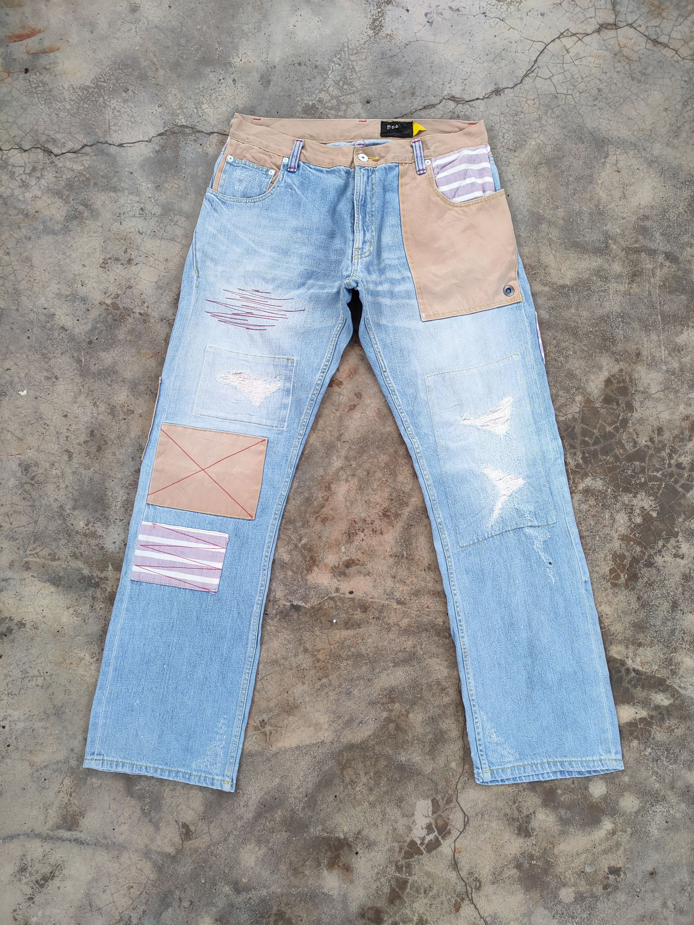 Japanese Brand # VINTAGE JAPANESE FADED BLUE JEANS DENIM PANTS Size US 34 / EU 50 - 1 Thumbnail