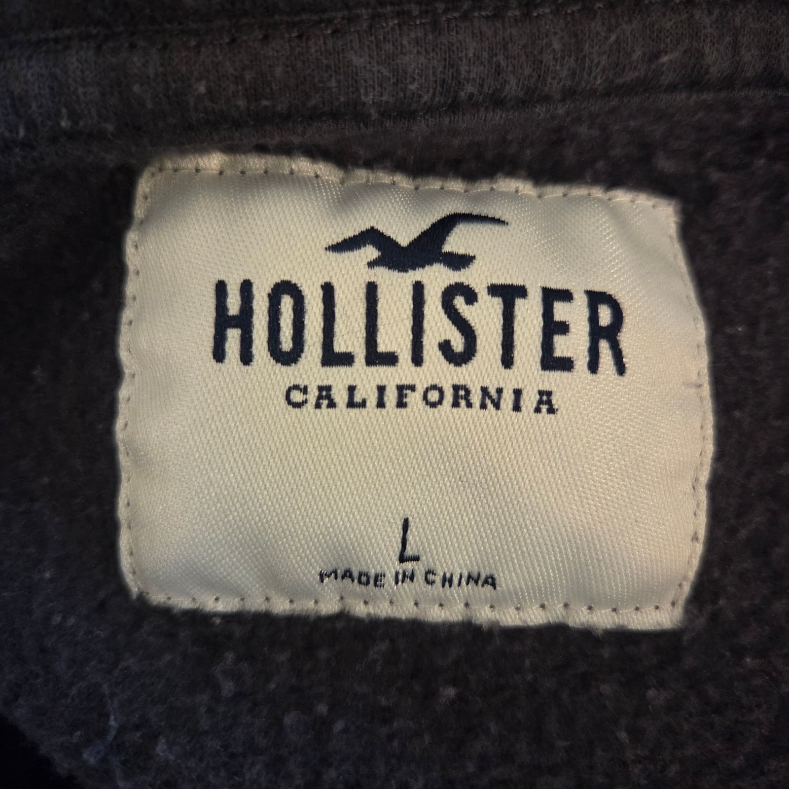 Hollister Hollister Dark Grey Quarter-Zip Pullover - Men's Size L Size US L / EU 52-54 / 3 - 7 Thumbnail