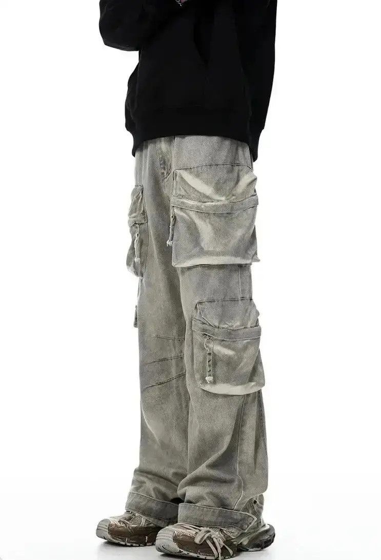 Japanese Brand Streetwear distressed hiphop cargo baggy pants y2k Size US 30 / EU 46 - 2 Thumbnail