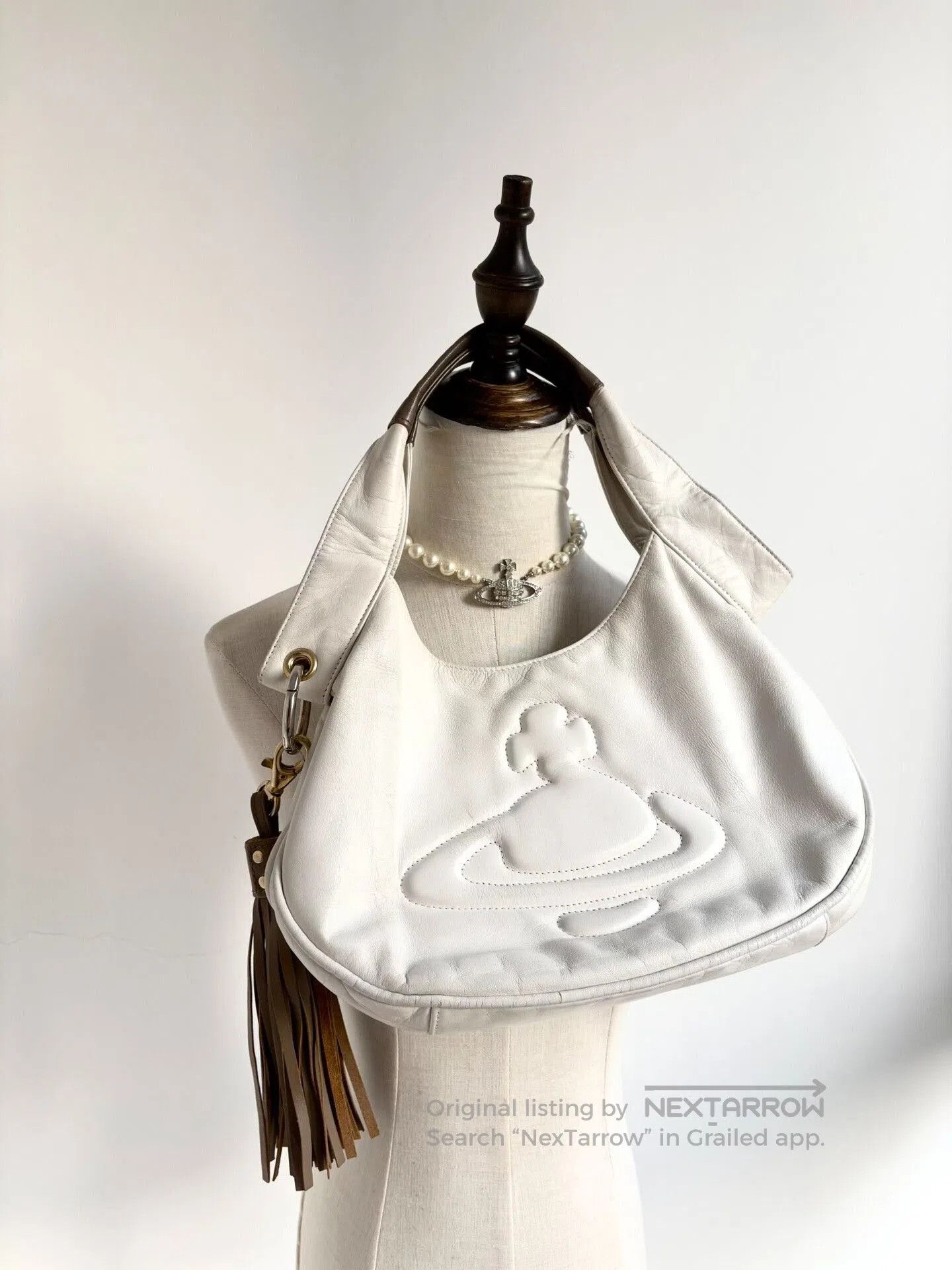 Vivienne Westwood Vivienne Westwood White Fringe Bag. Size ONE SIZE - 1 Thumbnail