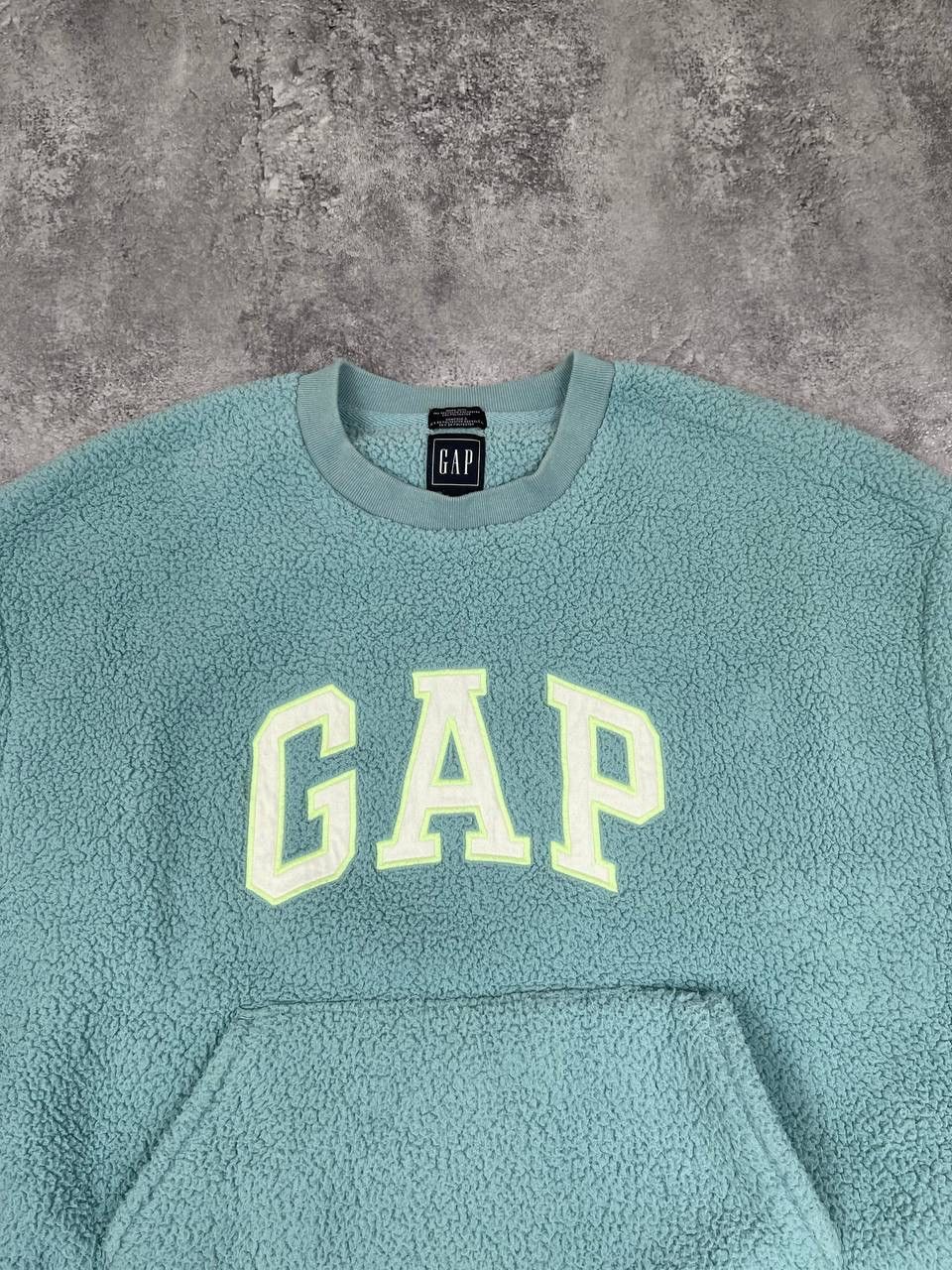 Gap GAP Women Fleece Sweatshirt Green Pullover Size S Size S / US 4 / IT 40 - 2 Thumbnail