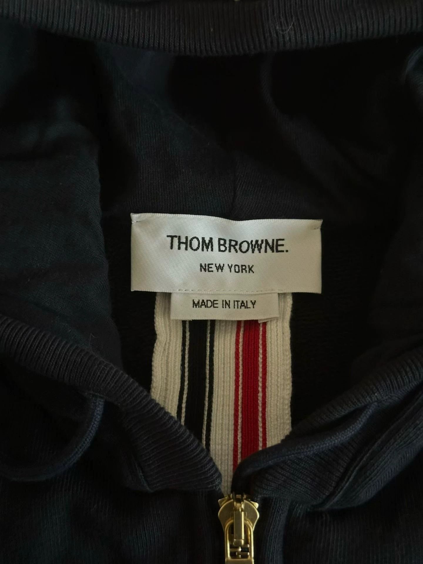 Thom Browne Thom Browne Back Stripe Zip Hoodie 40 New, tried on Size US XXS / EU 40 - 3 Thumbnail