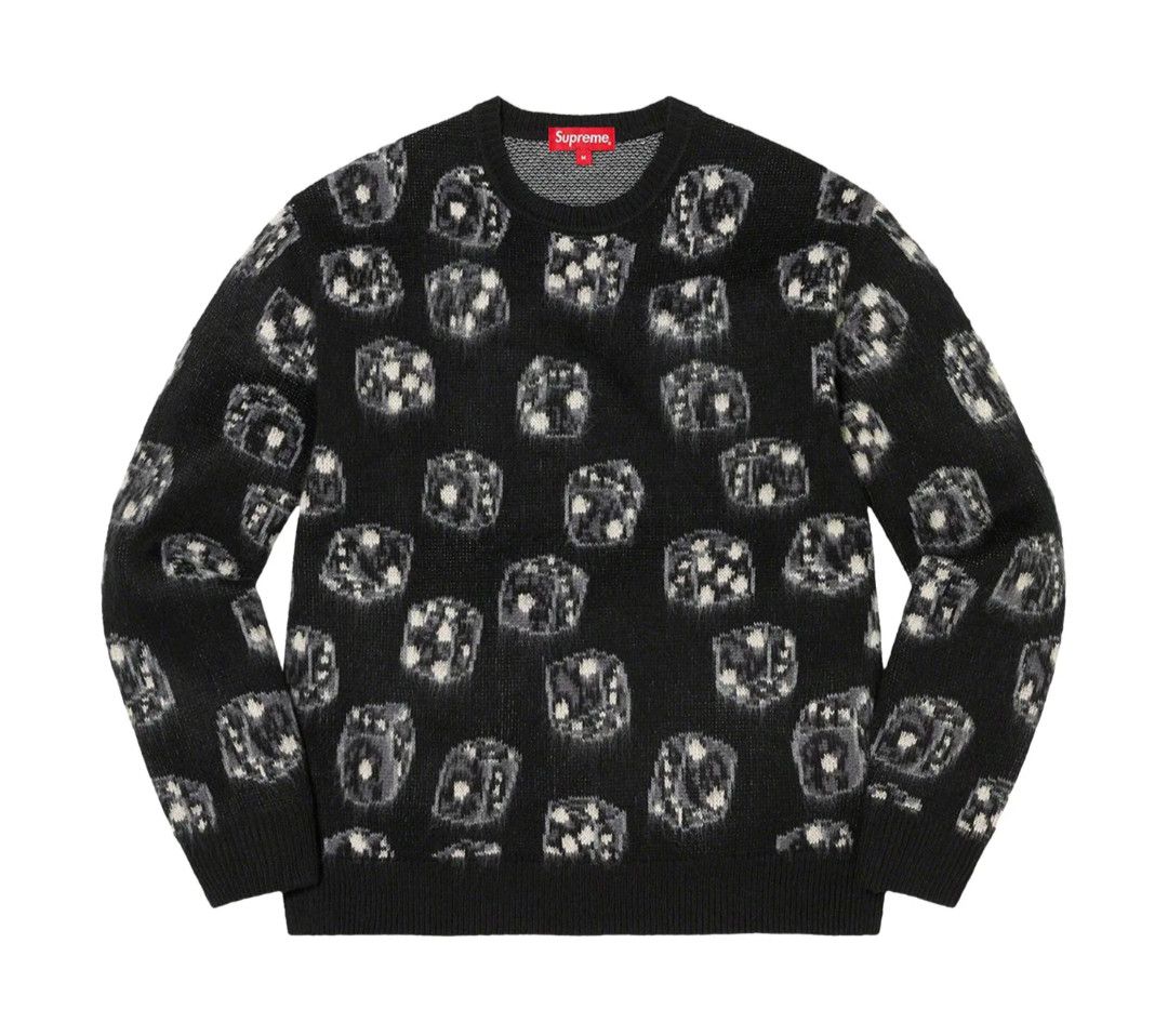 Supreme Brand New! Supreme F/W 22 Dice Sweater (Black) Large | Grailed
