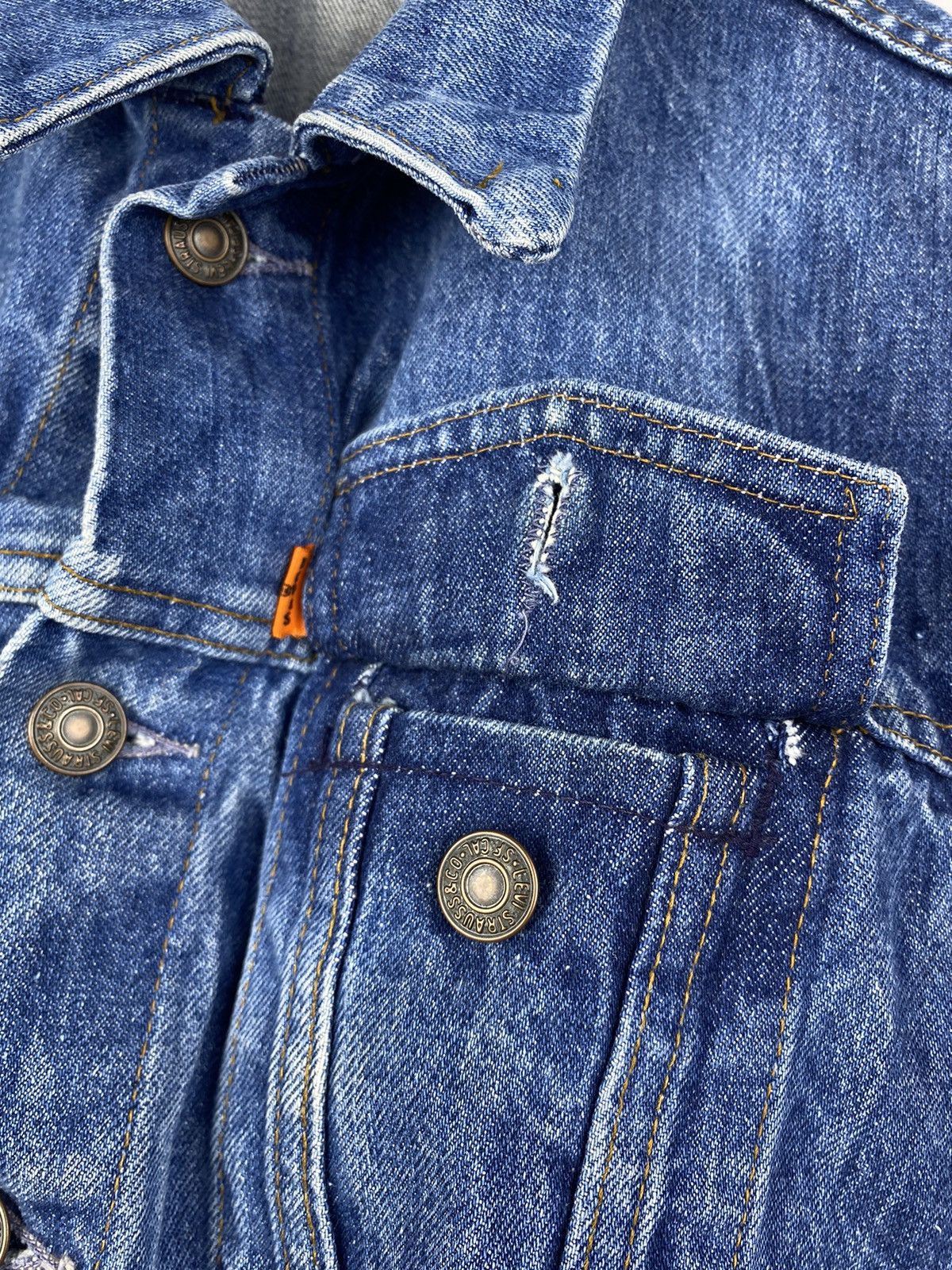 Levi's × Levi's Vintage Clothing × Vintage Levi’s vintage rare 70-80s Orange Tab vest denim streetwear Size US S / EU 44-46 / 1 - 15 Thumbnail