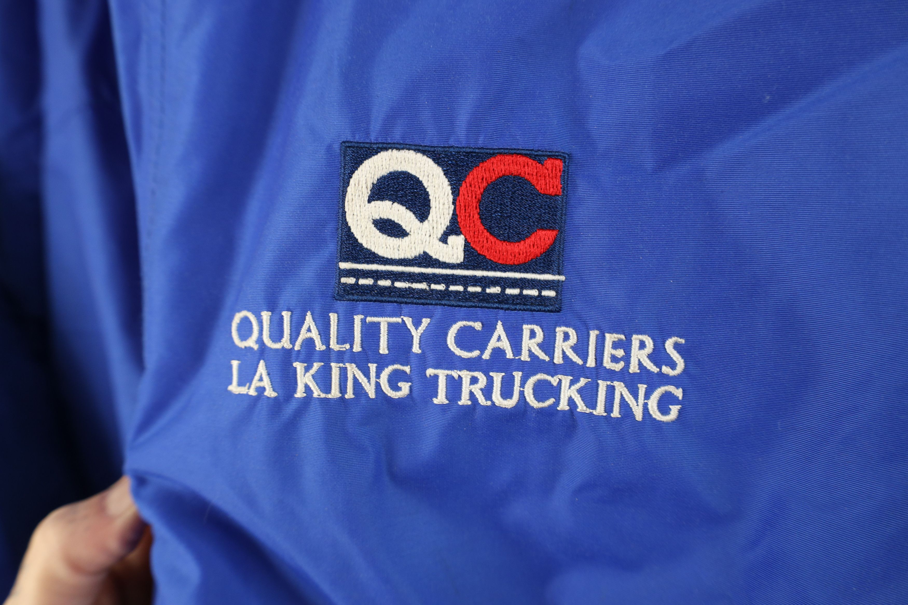 Vintage Vintage Carriers LA King Trucking Fleece Lined Jacket Blue Size US L / EU 52-54 / 3 - 4 Thumbnail