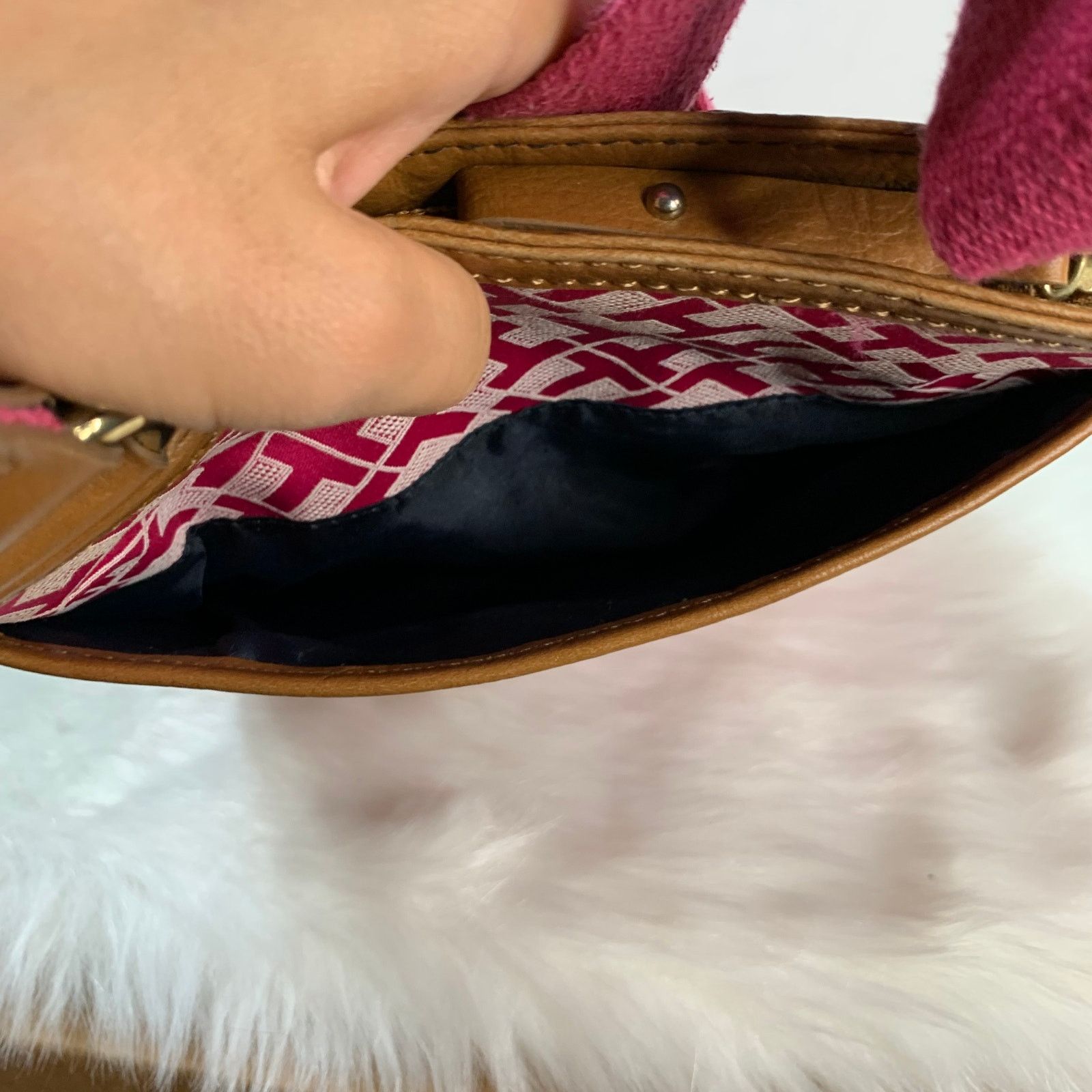Tommy Hilfiger Tommy Hilfiger Pink Women's Crossbody Purse Size ONE SIZE - 7 Thumbnail
