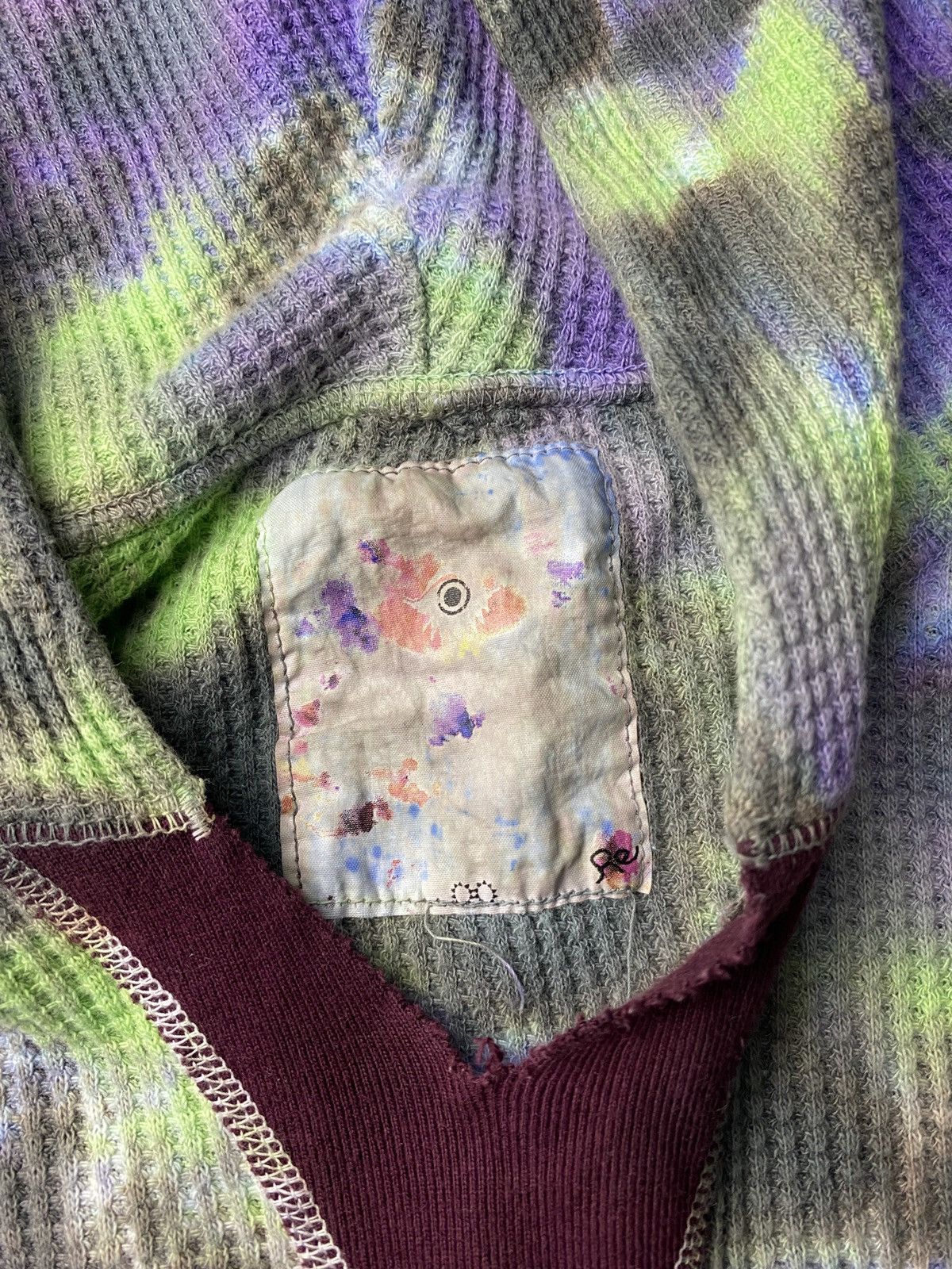 If Six Was Nine 2000's Rebirth to Tabula Rasa Dyed Mohair Hoodie Size US L / EU 52-54 / 3 - 13 Thumbnail