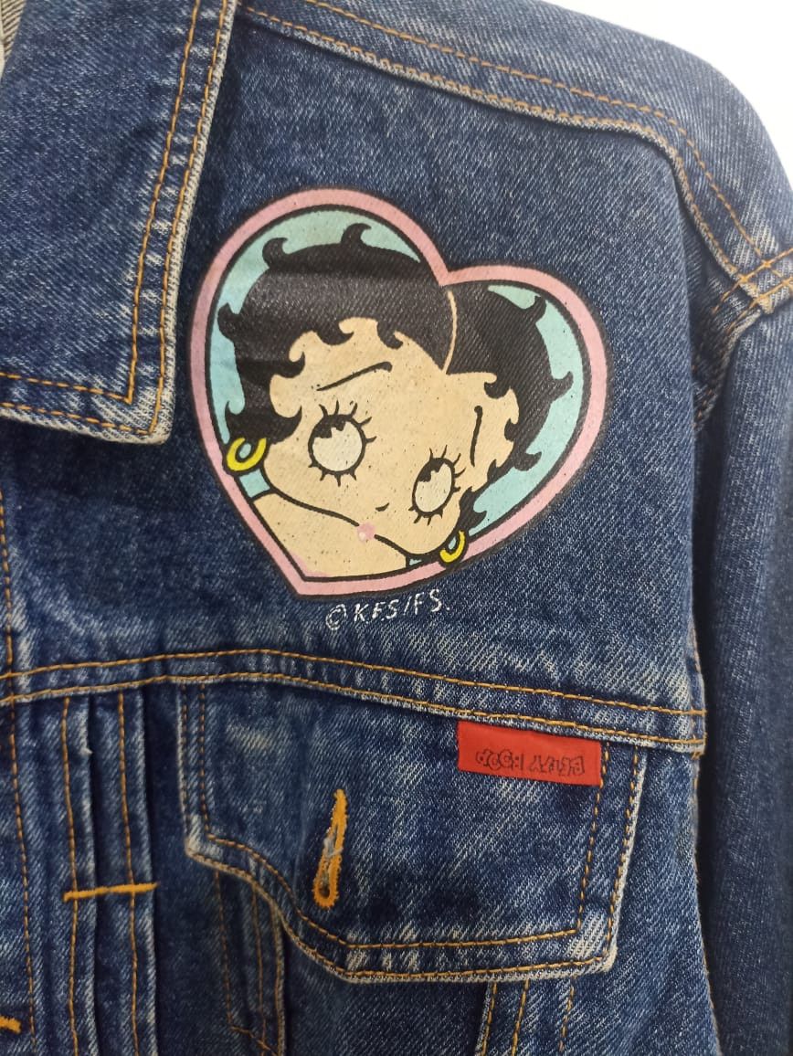 Other Vintage Denim Betty Boop Jacket Size M / US 6-8 / IT 42-44 - 6 Thumbnail