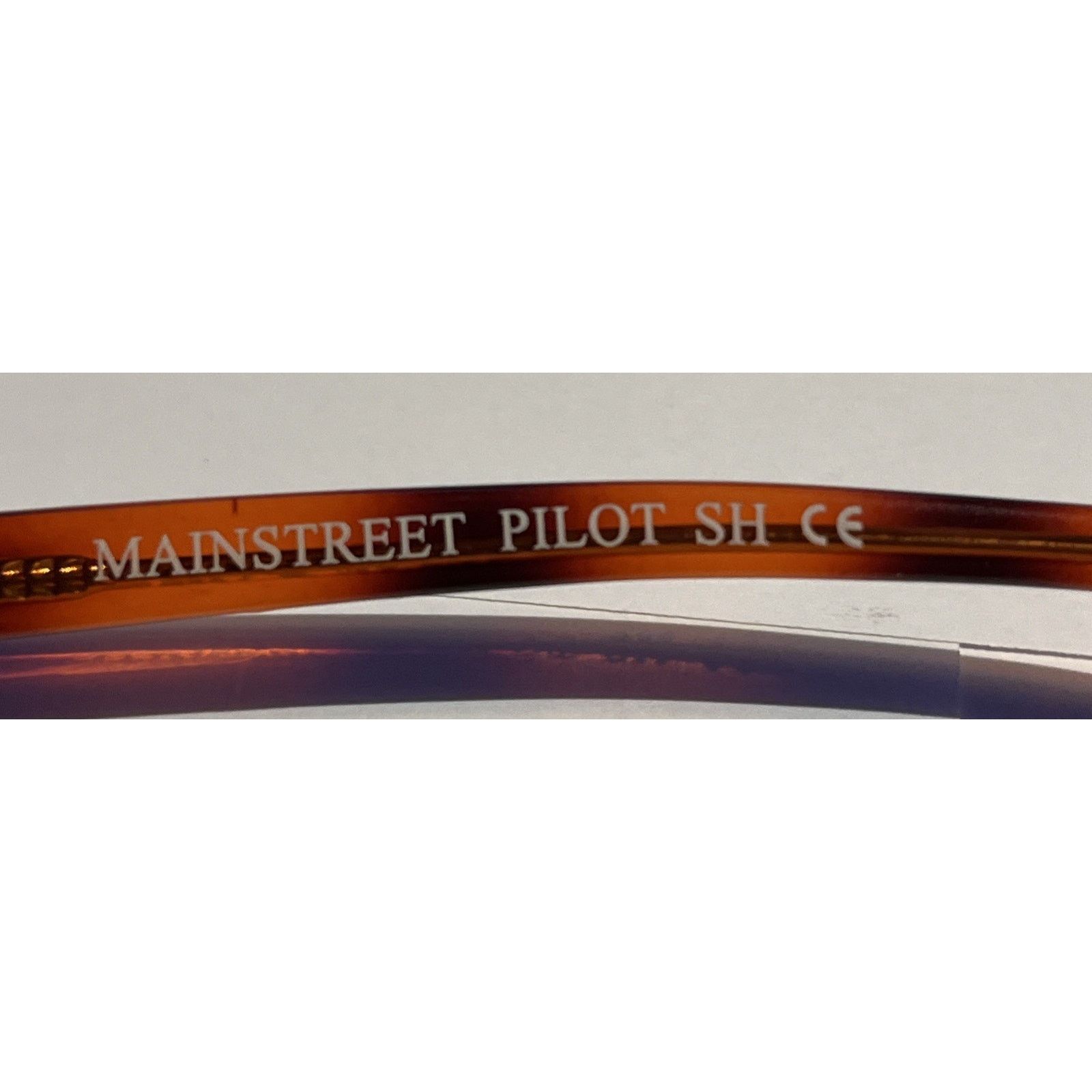 Other Mainstreet Pilot VTG Eyeglass Frames 54-18-145 Amber Aviator Size ONE SIZE - 4 Thumbnail