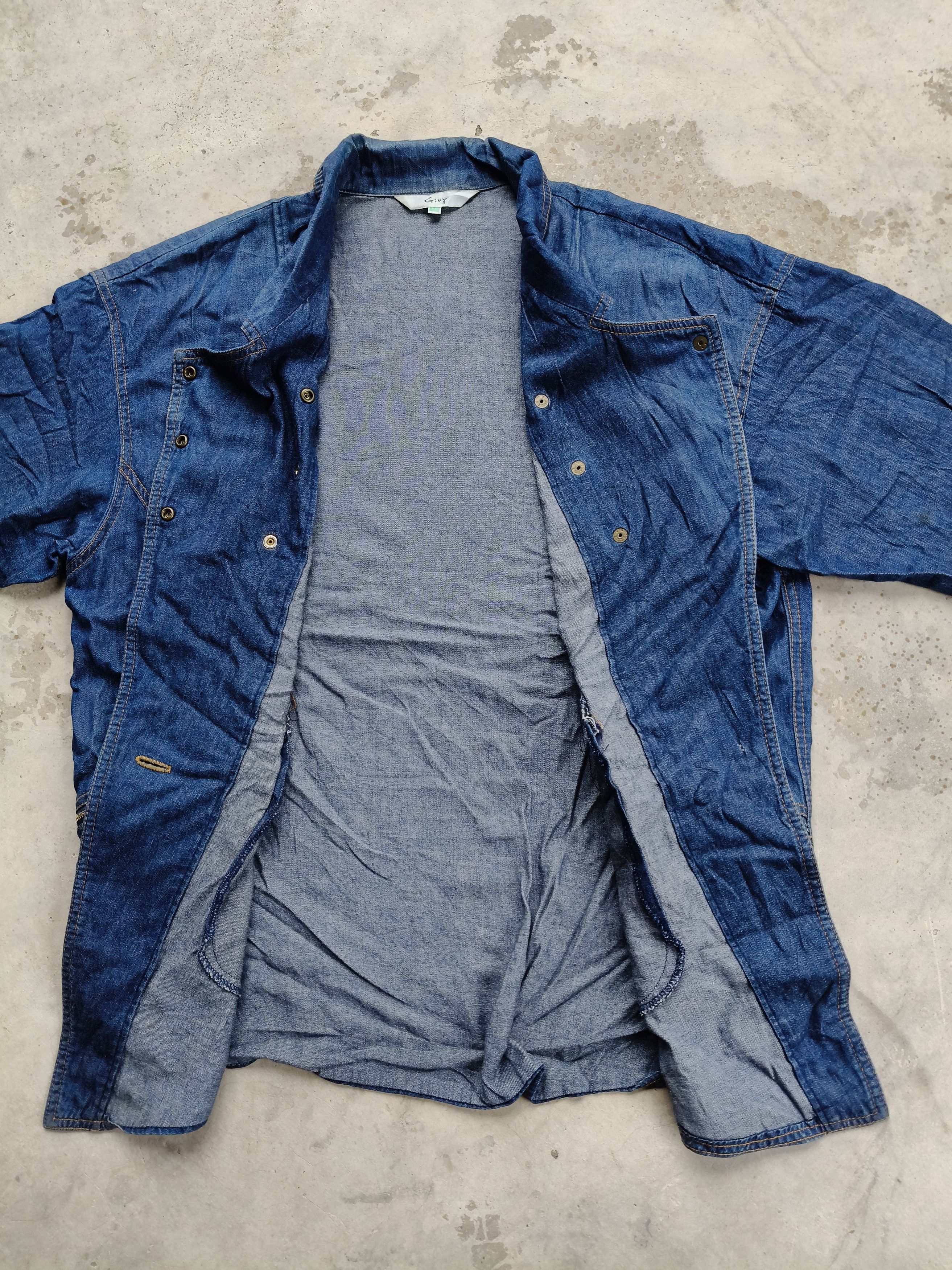Japanese Brand × Vintage Vintage Givy denim Jacket Button Style Size M / US 6-8 / IT 42-44 - 8 Thumbnail