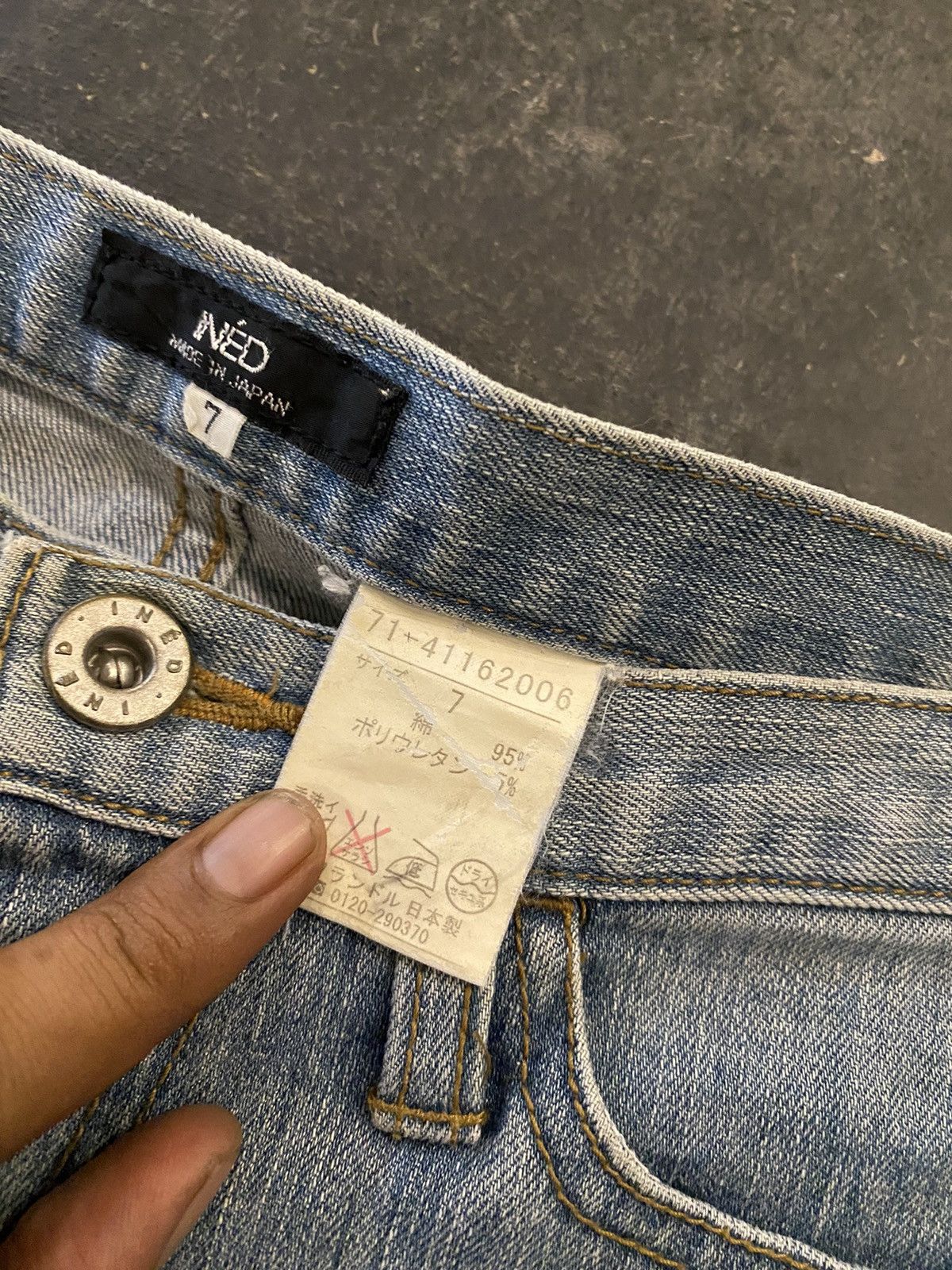 If Six Was Nine × Japanese Brand × Yohji Yamamoto Ined Homme Yohji Yamamoto jeans Size 28" / US 6 / IT 42 - 3 Thumbnail