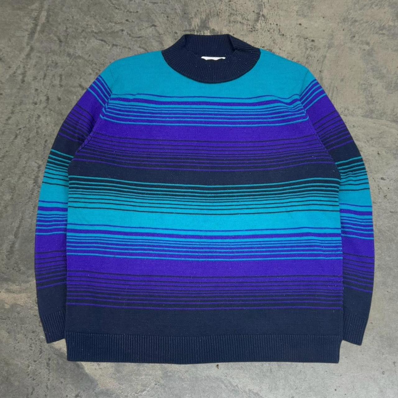 Vintage Vintage 80s Alfred Dunner Striped Sweater Size US L / EU 52-54 / 3 - 1 Thumbnail