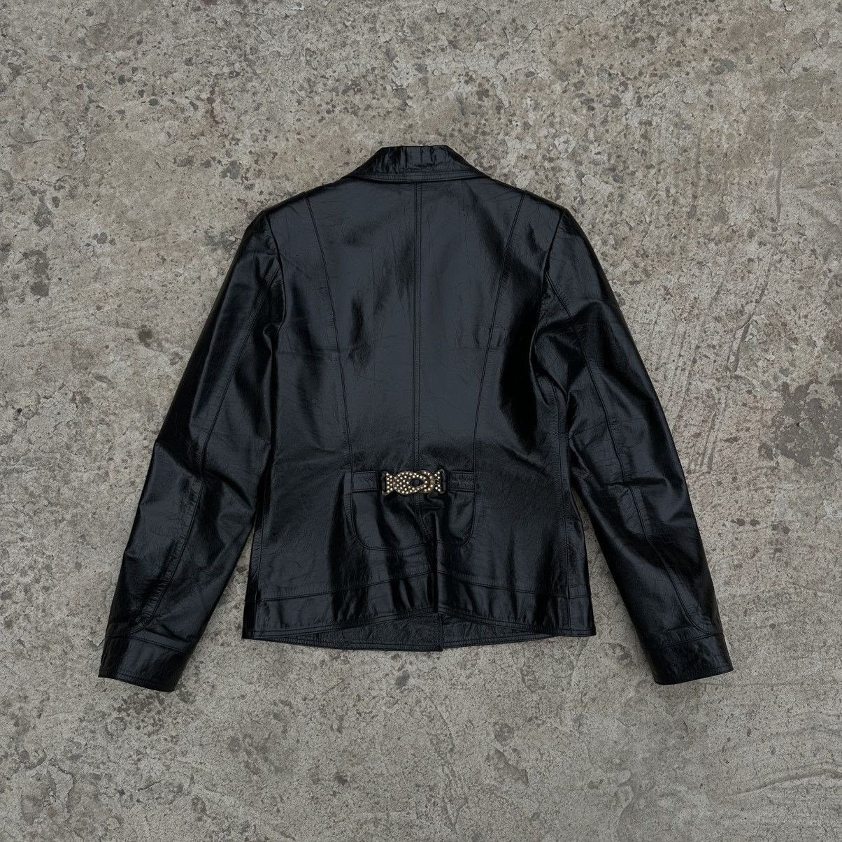 Japanese Brand Vintage Japanese Style Macrevis Leather Jacket Y2K 00s USA Size L / US 10 / IT 46 - 2 Thumbnail