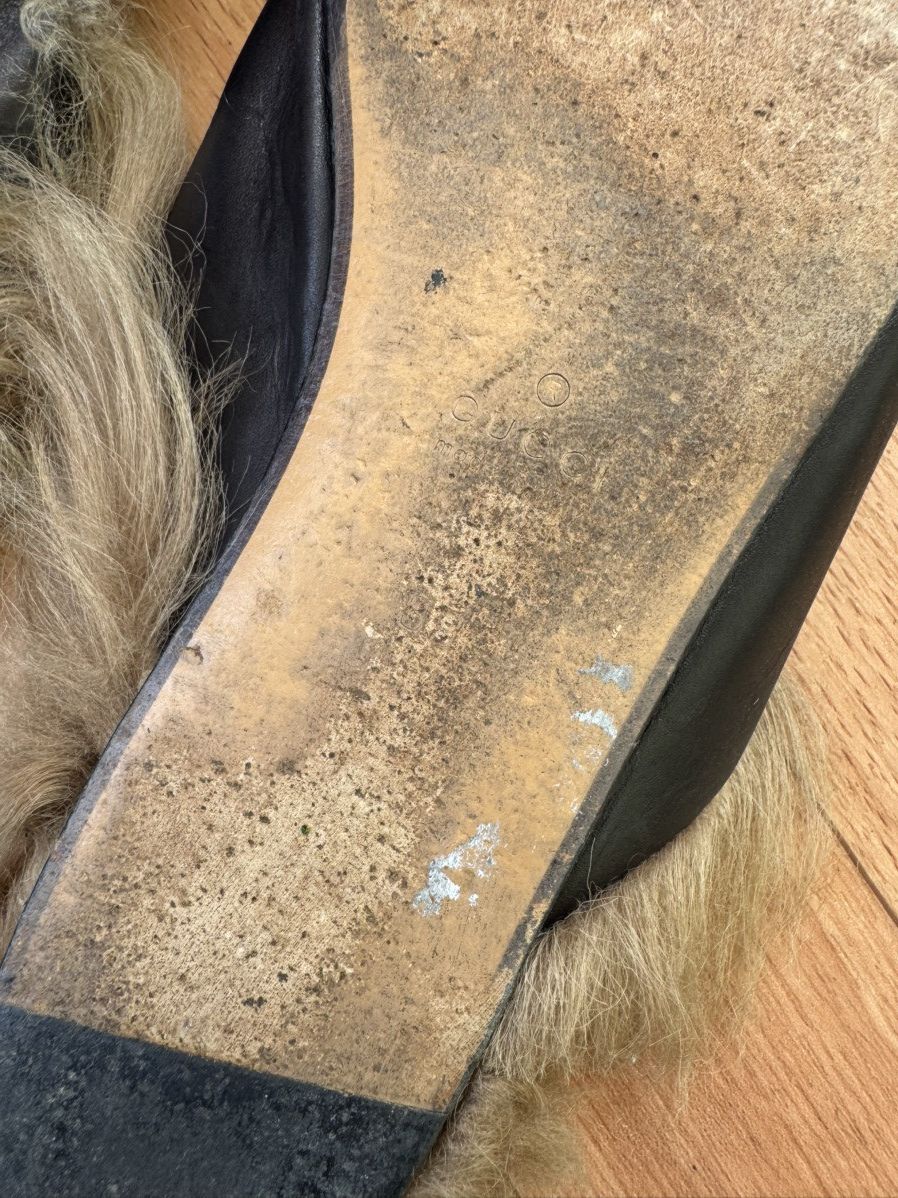 Gucci Gucci Princetown Fur mules Size US 7 / EU 40 - 10 Thumbnail