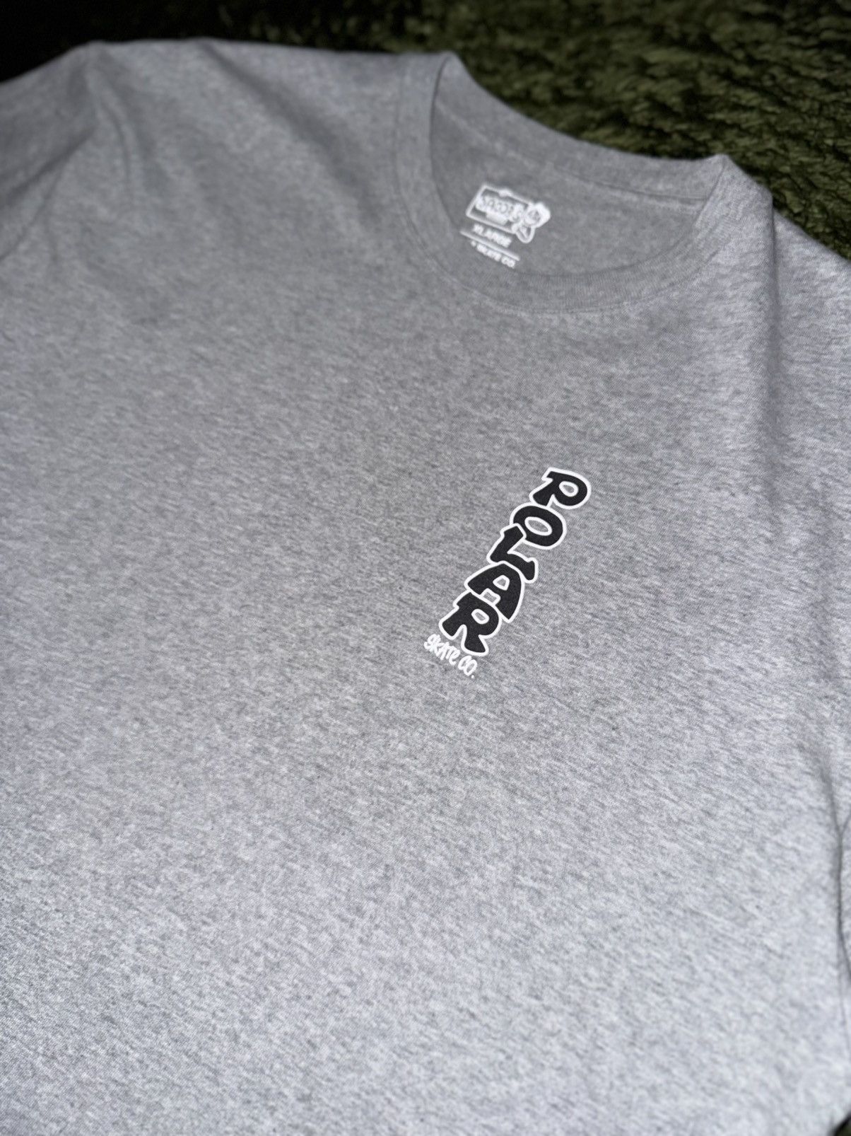 Polar Skate Co. [XL] Polar Skate Co. Vertical Logo T-Shirt Heather Grey Size US XL / EU 56 / 4 - 2 Thumbnail