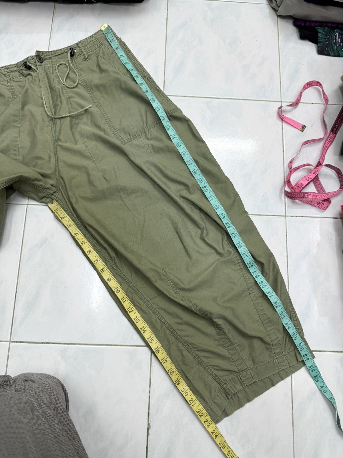 Needles 🔥🔥🔥ARCHIVE VINTAGE NEEDLES MILITARY STYLE PANTS Size US 33 - 15 Thumbnail