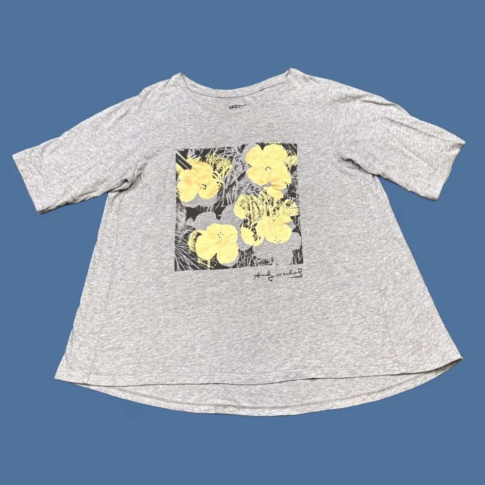 Uniqlo Uniqlo T Shirt Women's Size M Gray Short Sleeve SPRZ NY Tee Warhol Art Size M / US 6-8 / IT 42-44 - 1 Thumbnail