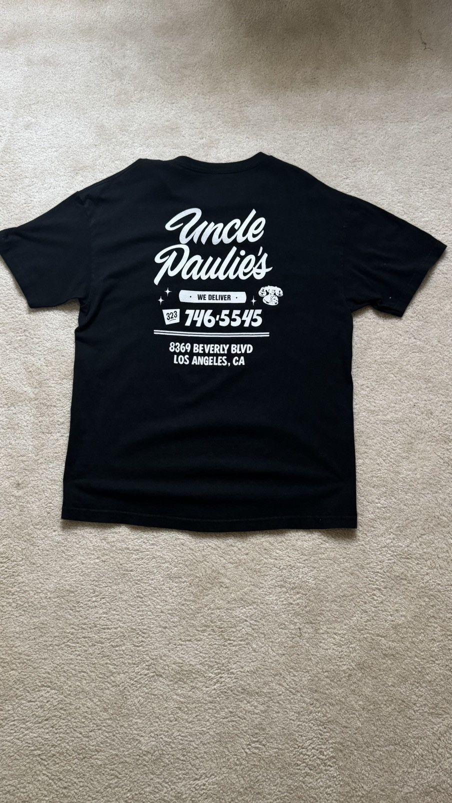 Vintage Uncle Paulie’s Logo T-shirt (Black) Size US XL / EU 56 / 4 - 1 Thumbnail