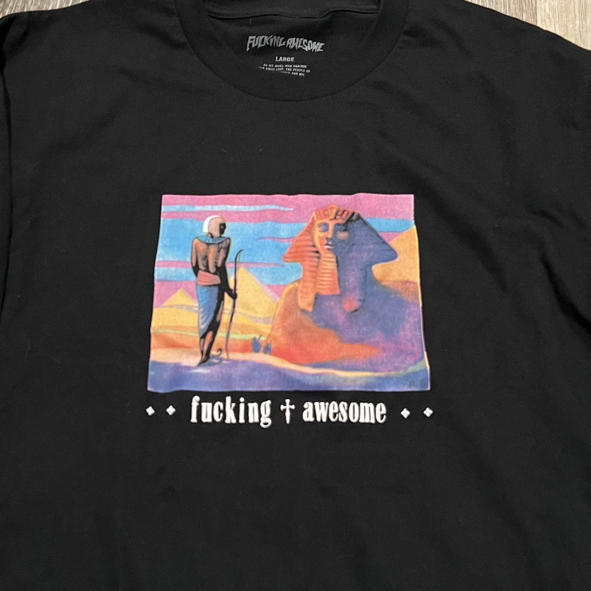 Fucking Awesome Fucking Awesome Egyptian Long sleeve Sphinx Pharoah Tee Size US L / EU 52-54 / 3 - 6 Thumbnail