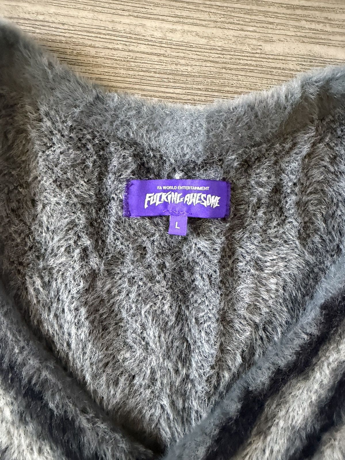 Fucking Awesome Fucking Awesome “Freak Plaid Knit Cardigan” Size US L / EU 52-54 / 3 - 3 Thumbnail