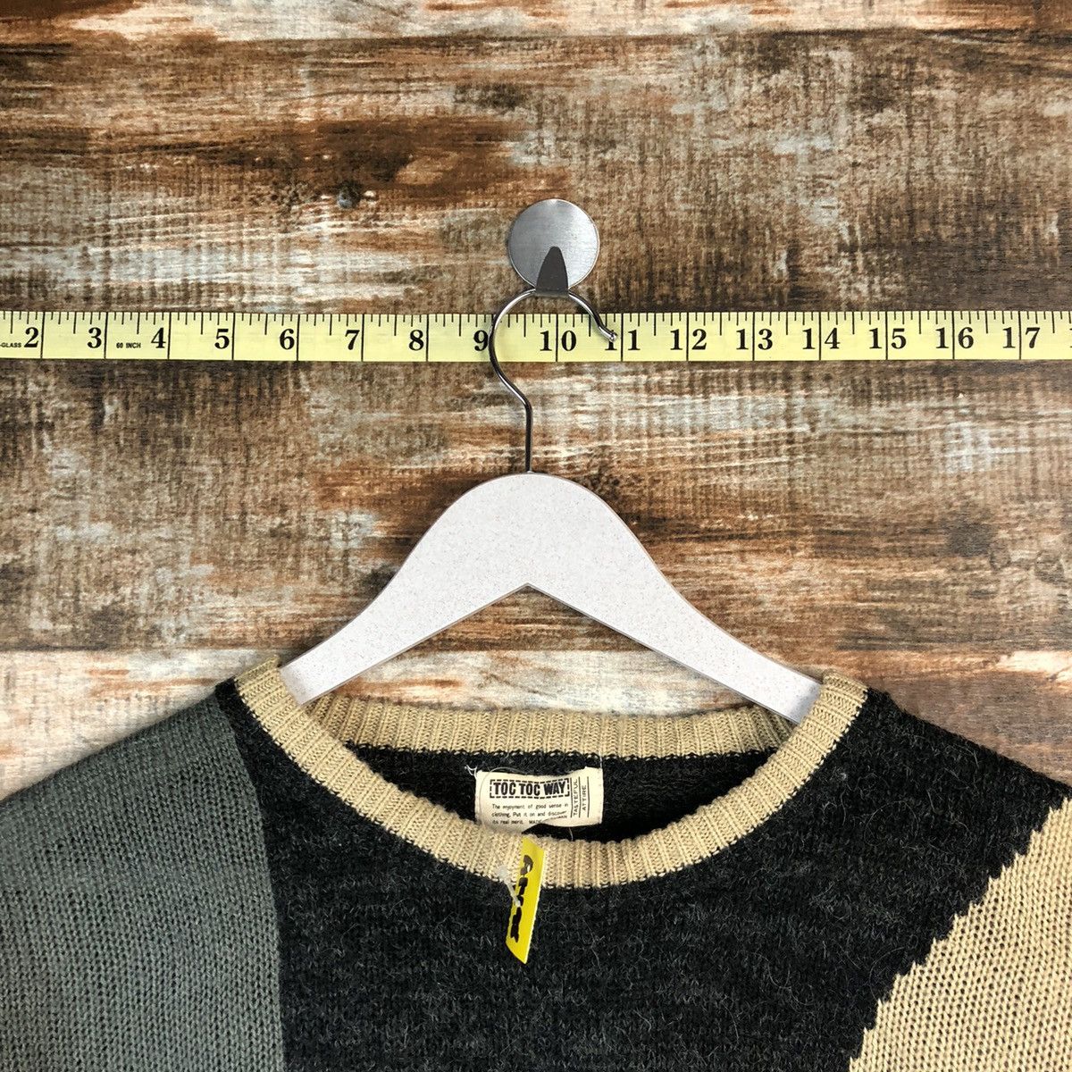 Japanese Brand DL Toc Toc Way Black art vintage Knitwear #A1498 Size US L / EU 52-54 / 3 - 4 Thumbnail