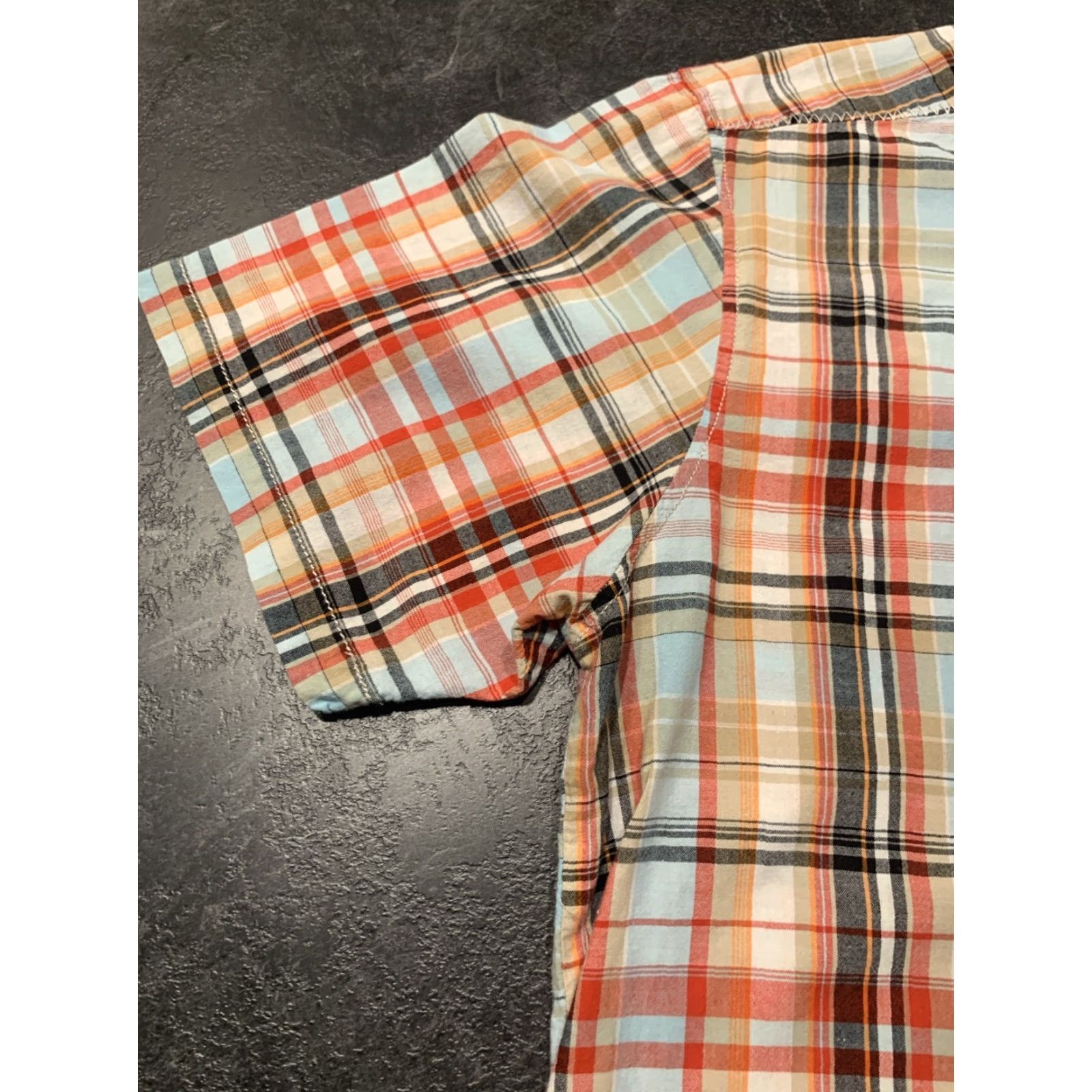 KAVU KAVU Lightweight Outdoor Plaid Camp Shirt Large Multi-Color Short Sleeve Mens Size US L / EU 52-54 / 3 - 4 Thumbnail