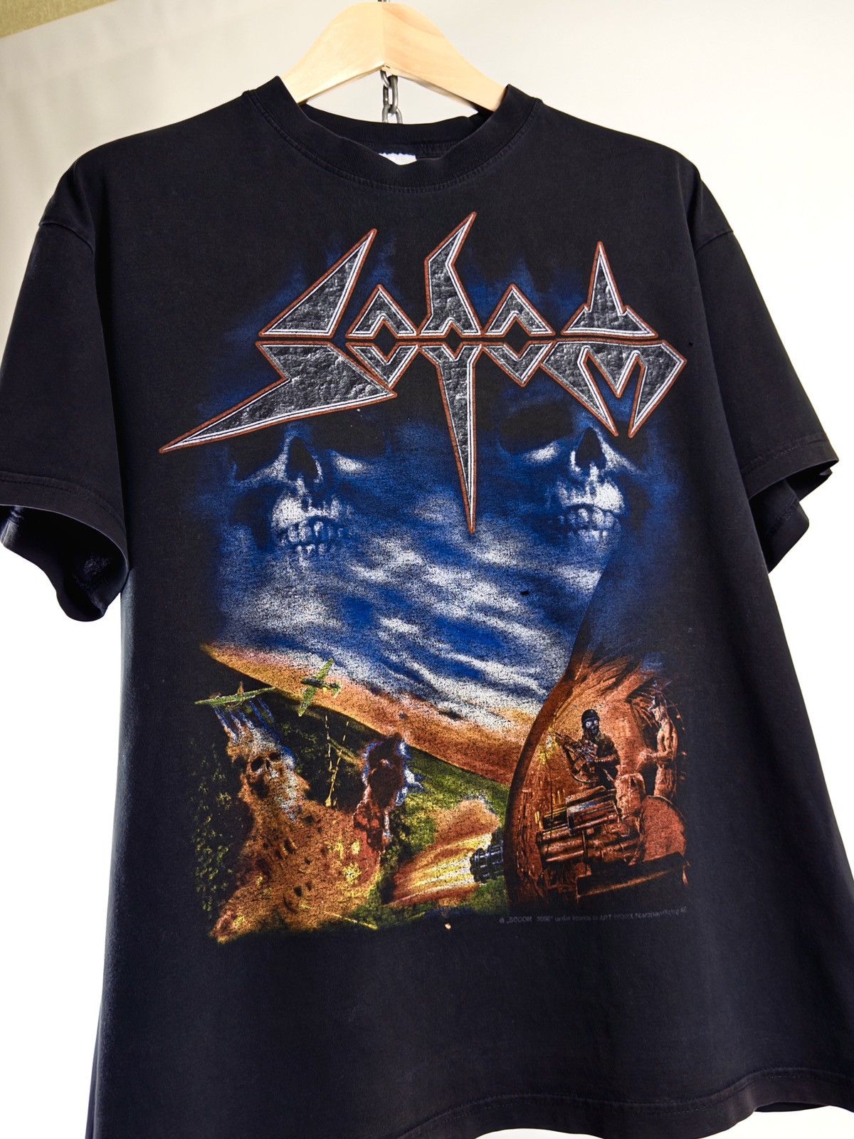 Band Tees 00s Vintage Sodom Agent Orange Thrash Metal Rock Tee T-Shirt Size US L / EU 52-54 / 3 - 4 Thumbnail
