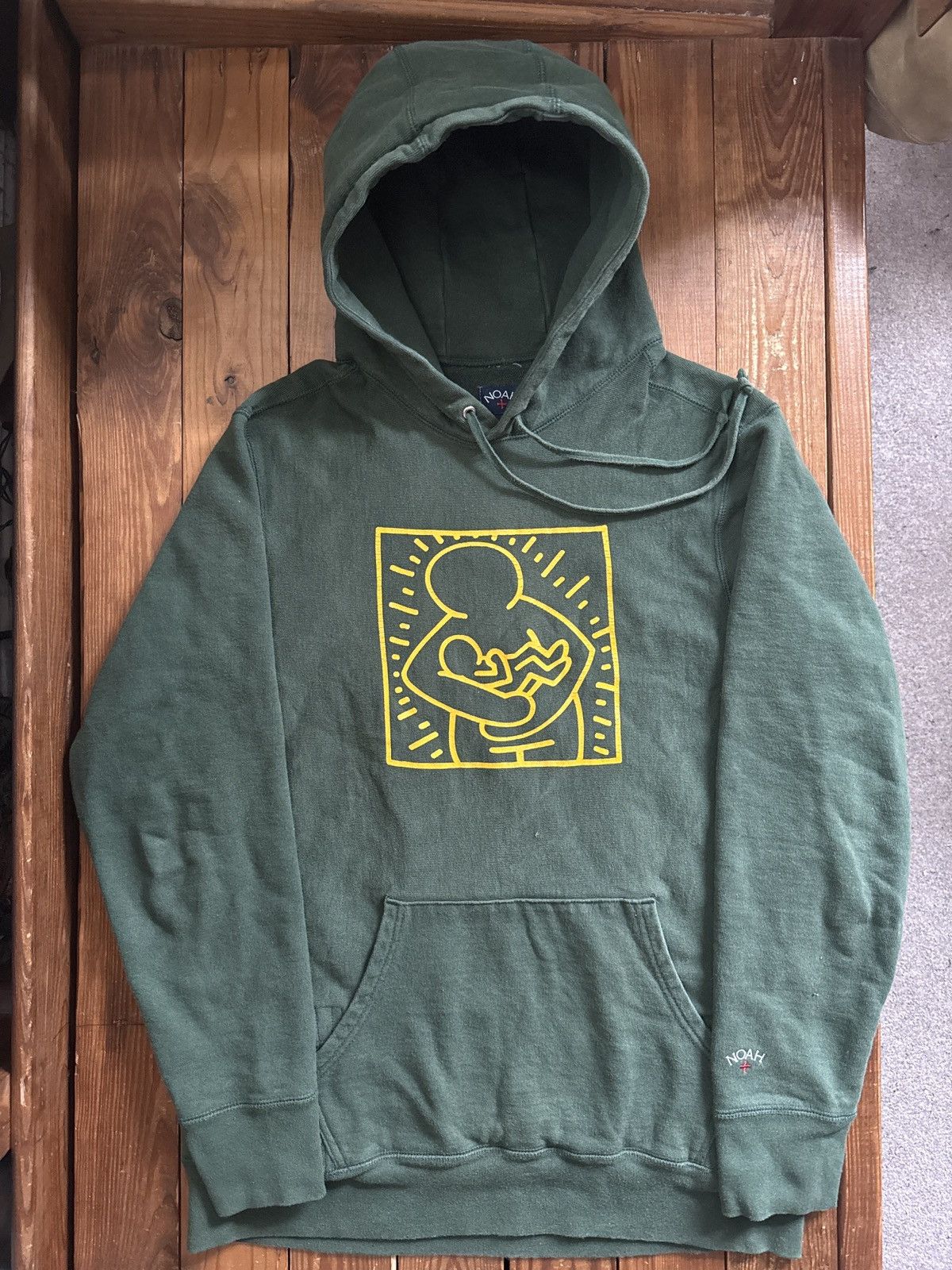 Keith Haring × Noah Noah x Keith Haring Peace on Earth Green Hoodie Size US L / EU 52-54 / 3 - 1 Thumbnail