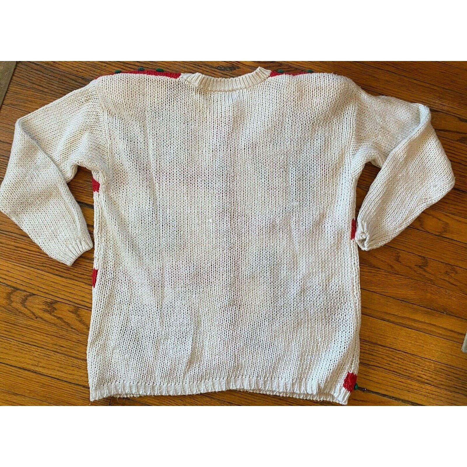 Other VTG Chunky Christmas Sweater Karen Scott Women’s LP Size L / US 10 / IT 46 - 4 Thumbnail