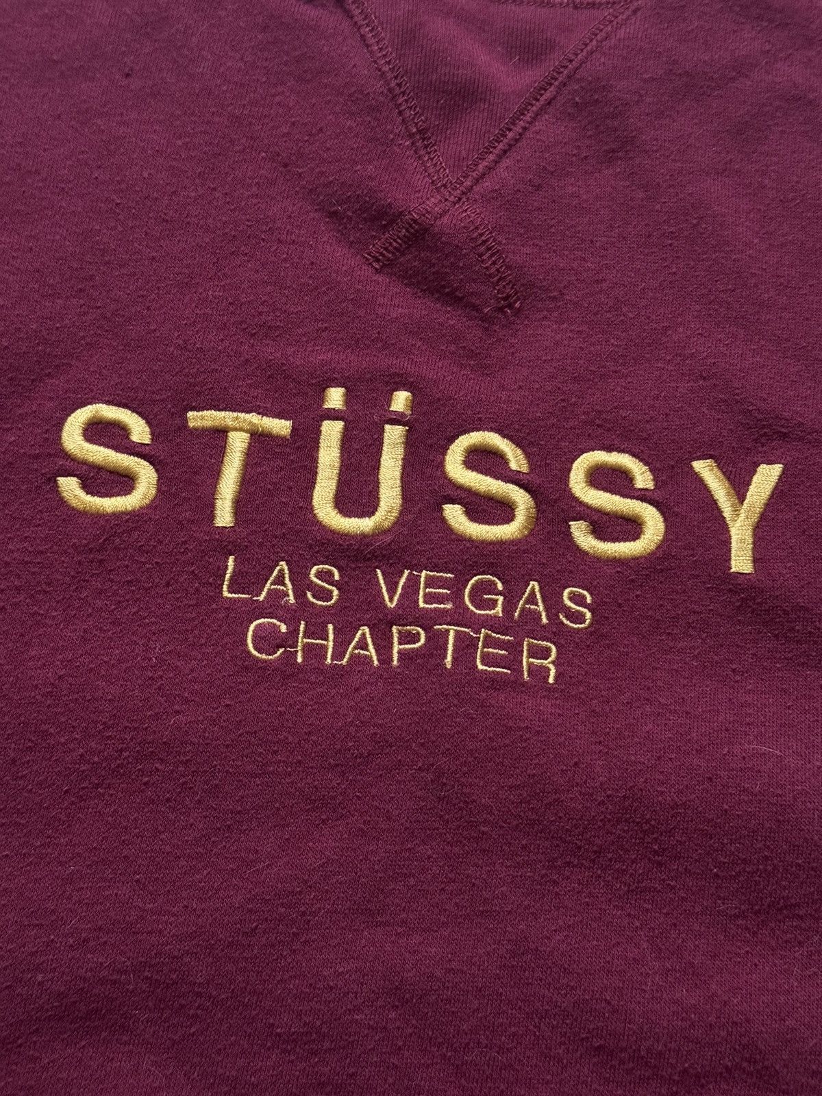 Stussy × Vintage Stussy M big logo Las Vegas sweatshirt long sleeve sweater Size US M / EU 48-50 / 2 - 8 Thumbnail
