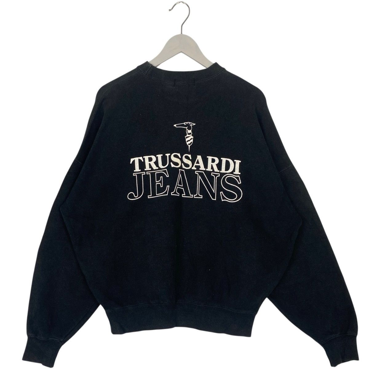 Other Vintage Trussardi Jeans Sweatshirt Crewneck Black Big Logo Size US M / EU 48-50 / 2 - 4 Thumbnail