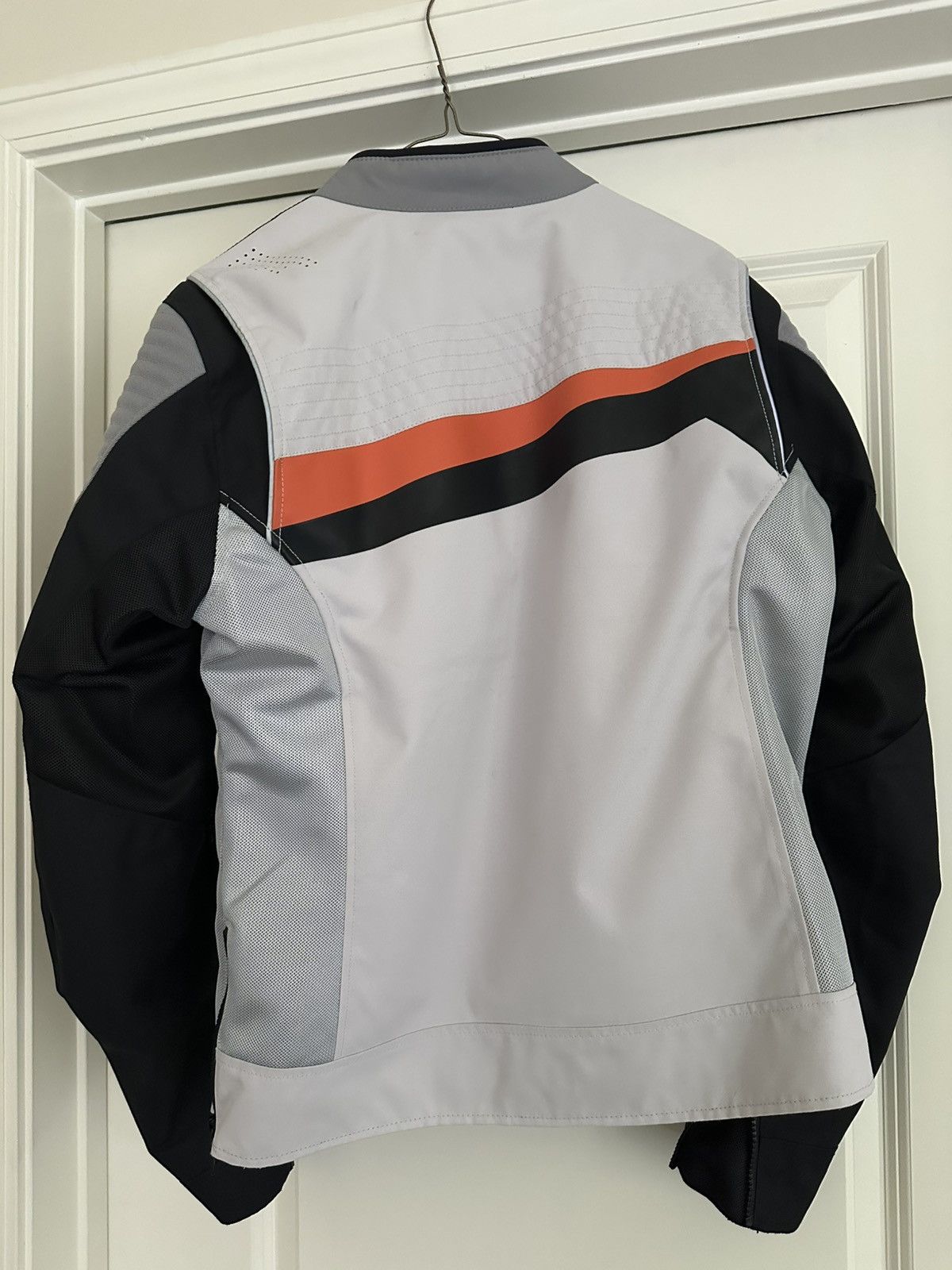 Harley Davidson Harley Davidson White and Orange Racer Jacket Size US M / EU 48-50 / 2 - 2 Thumbnail