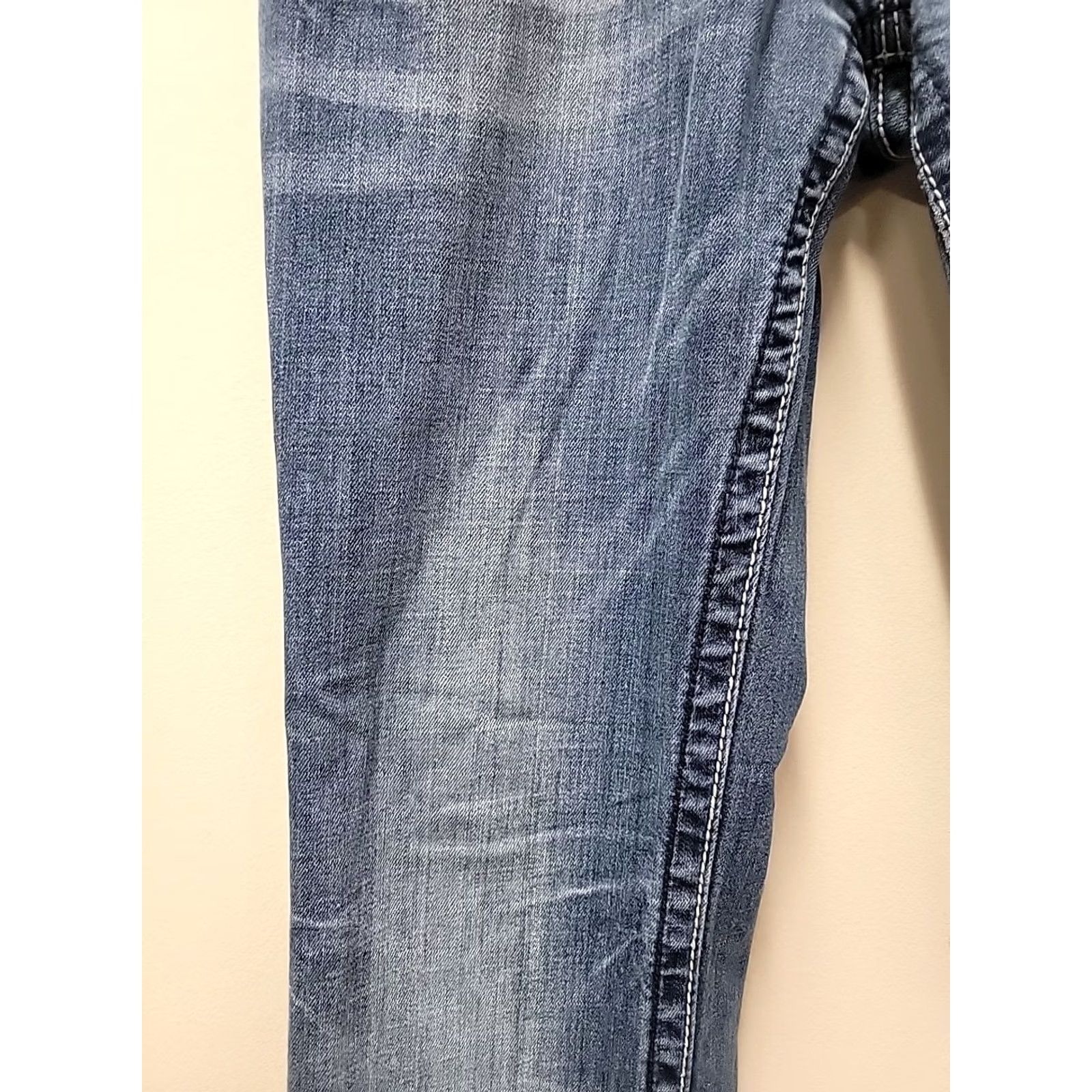 Miss Me Miss Me Jeans Bootcut 30x34 Blue Embroidered Stretch Denim Women's Regular Jeans 5-Pocket JP504688 Size 30" / US 8 / IT 44 - 3 Thumbnail